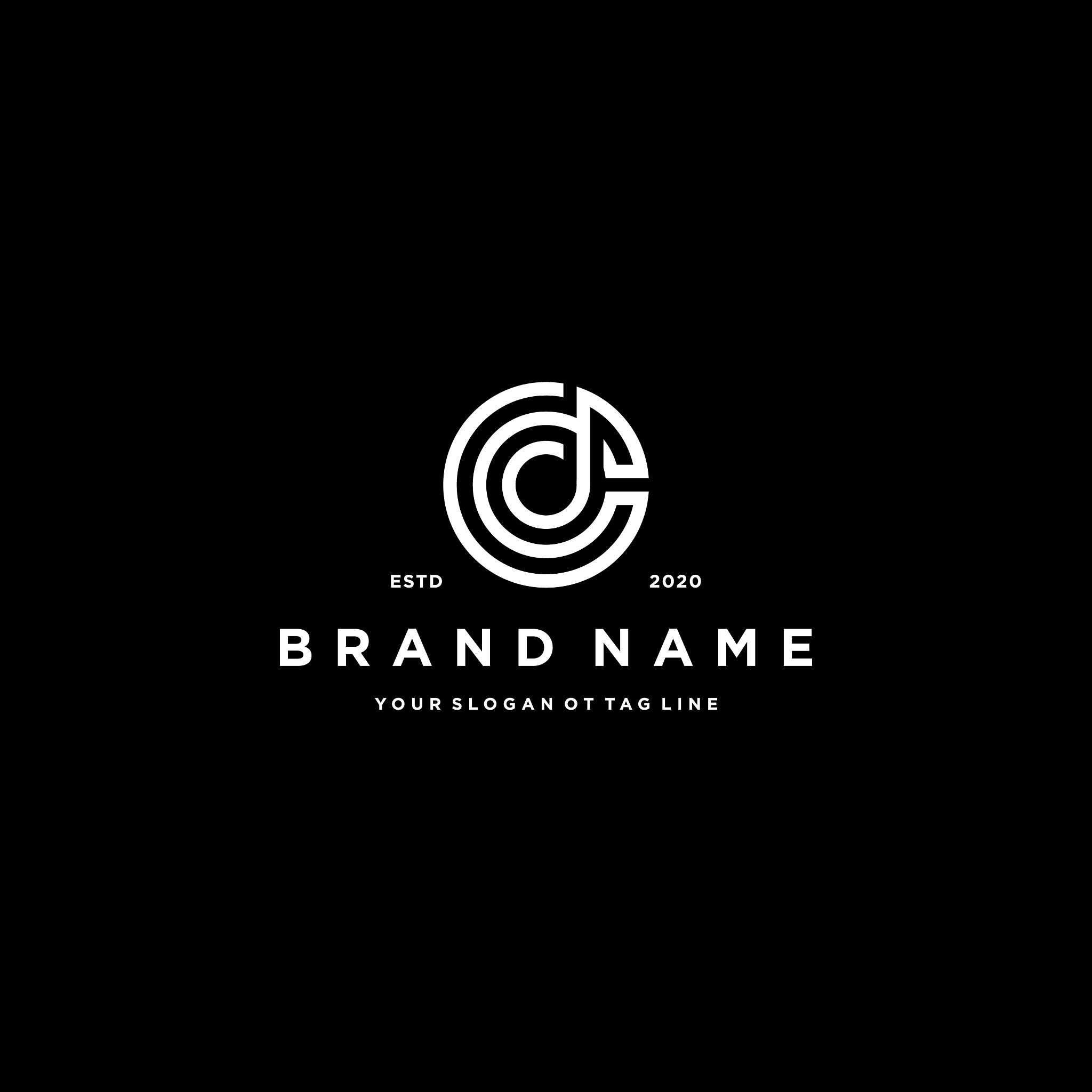 letter cd logo design