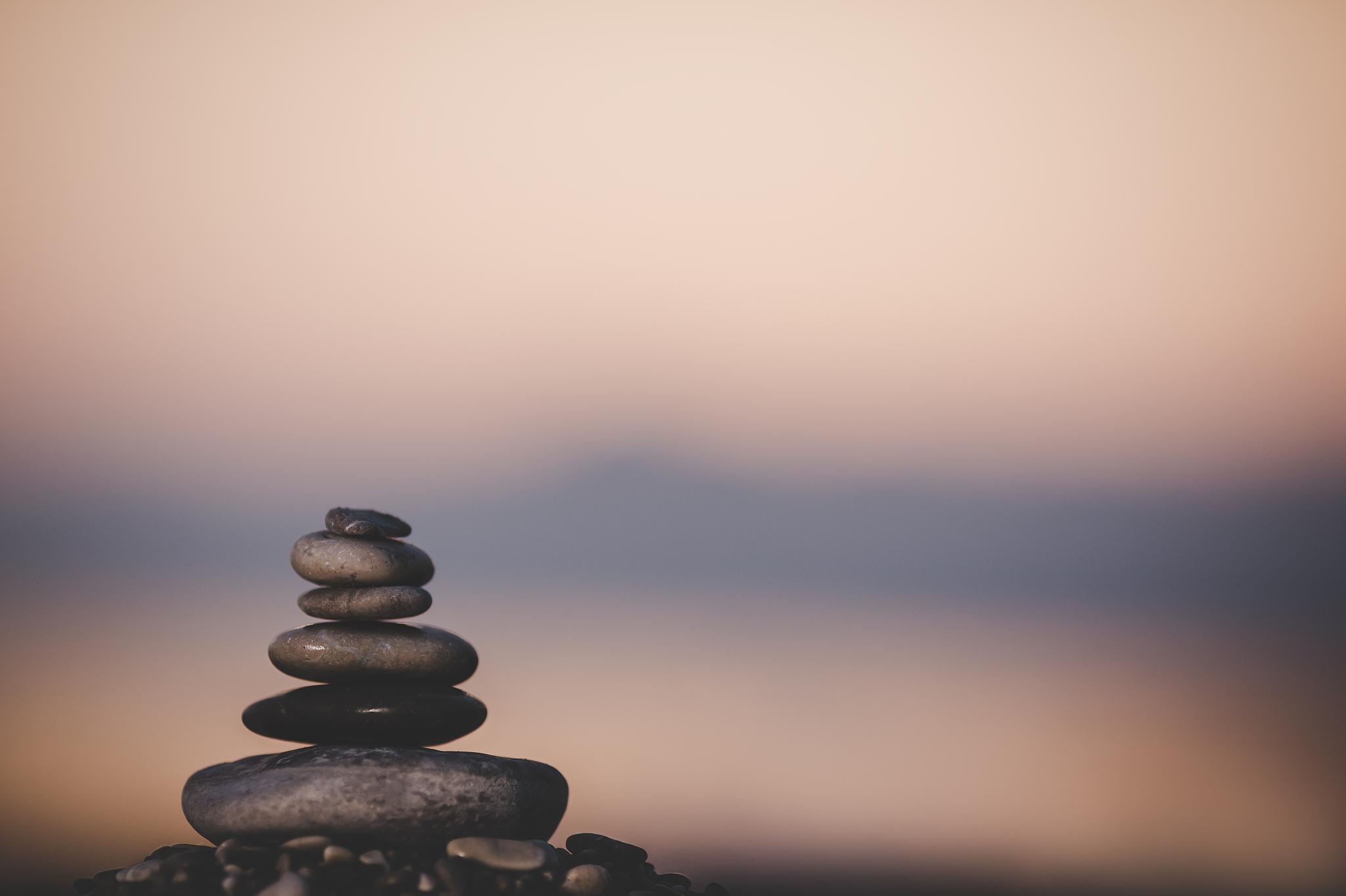 a stack of stones can create a charming feeling