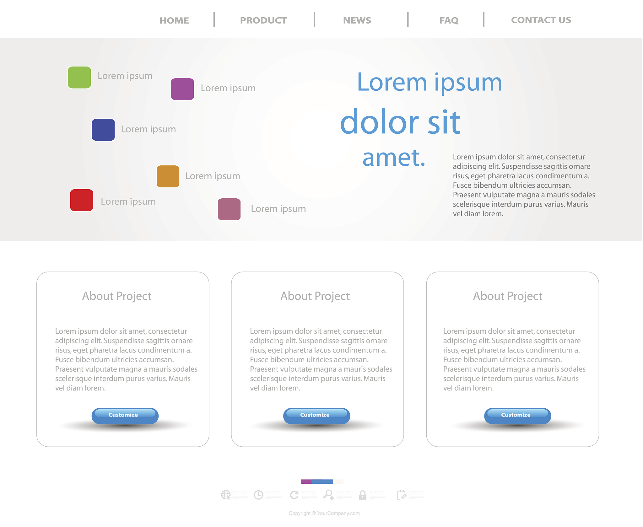 website modern template