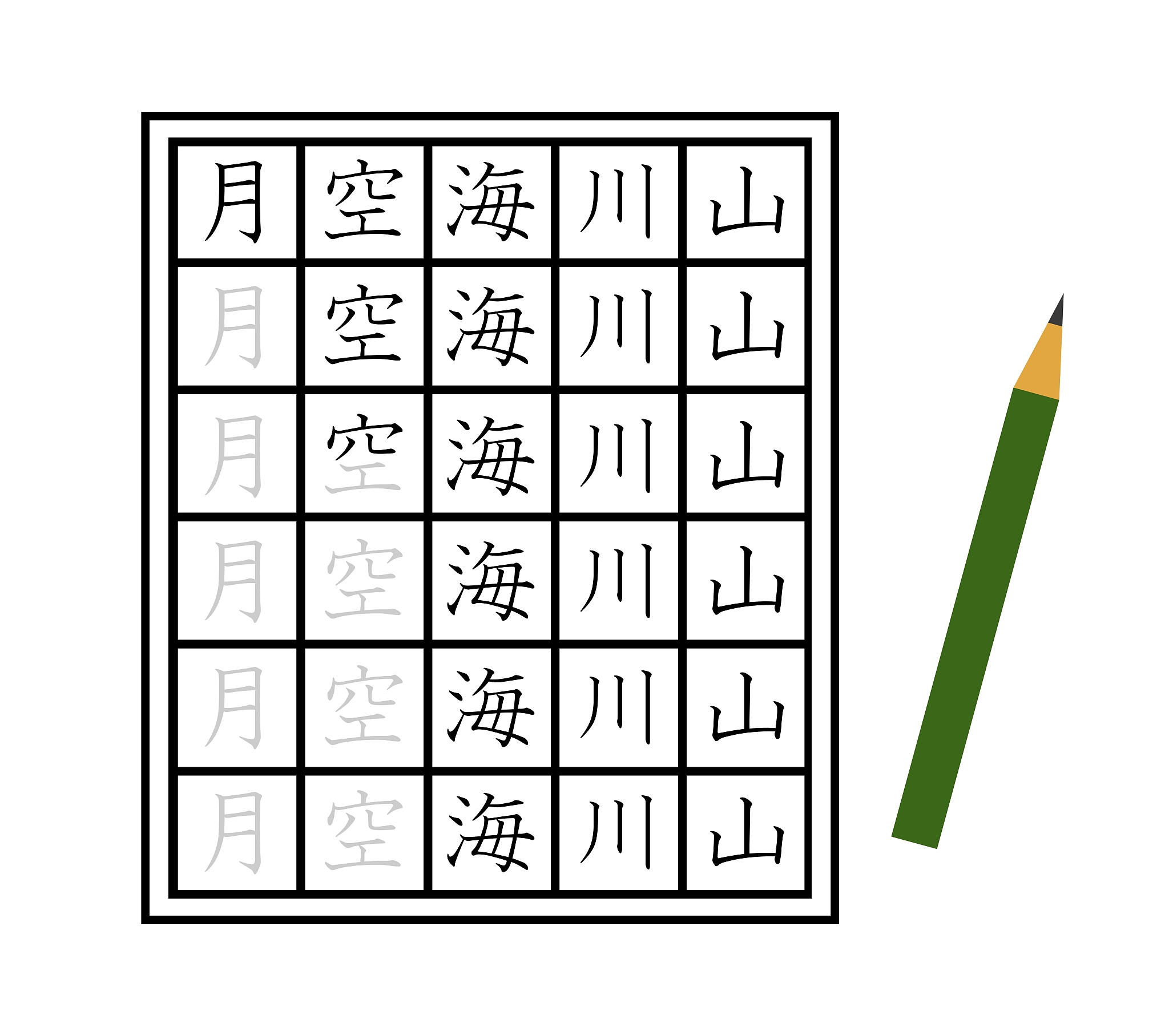 左上包围和右上包围的字：书写顺序是先外后内