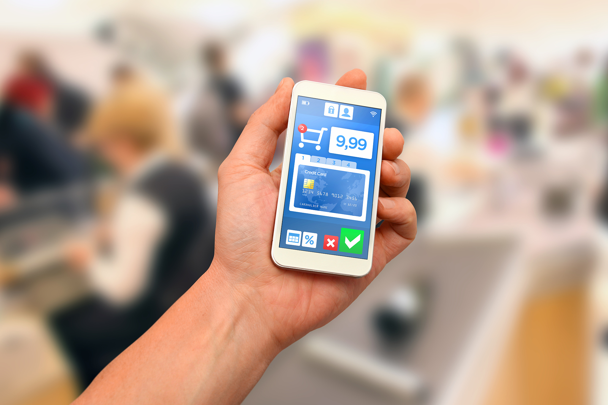 contactless mobile payment with smartphone wallet