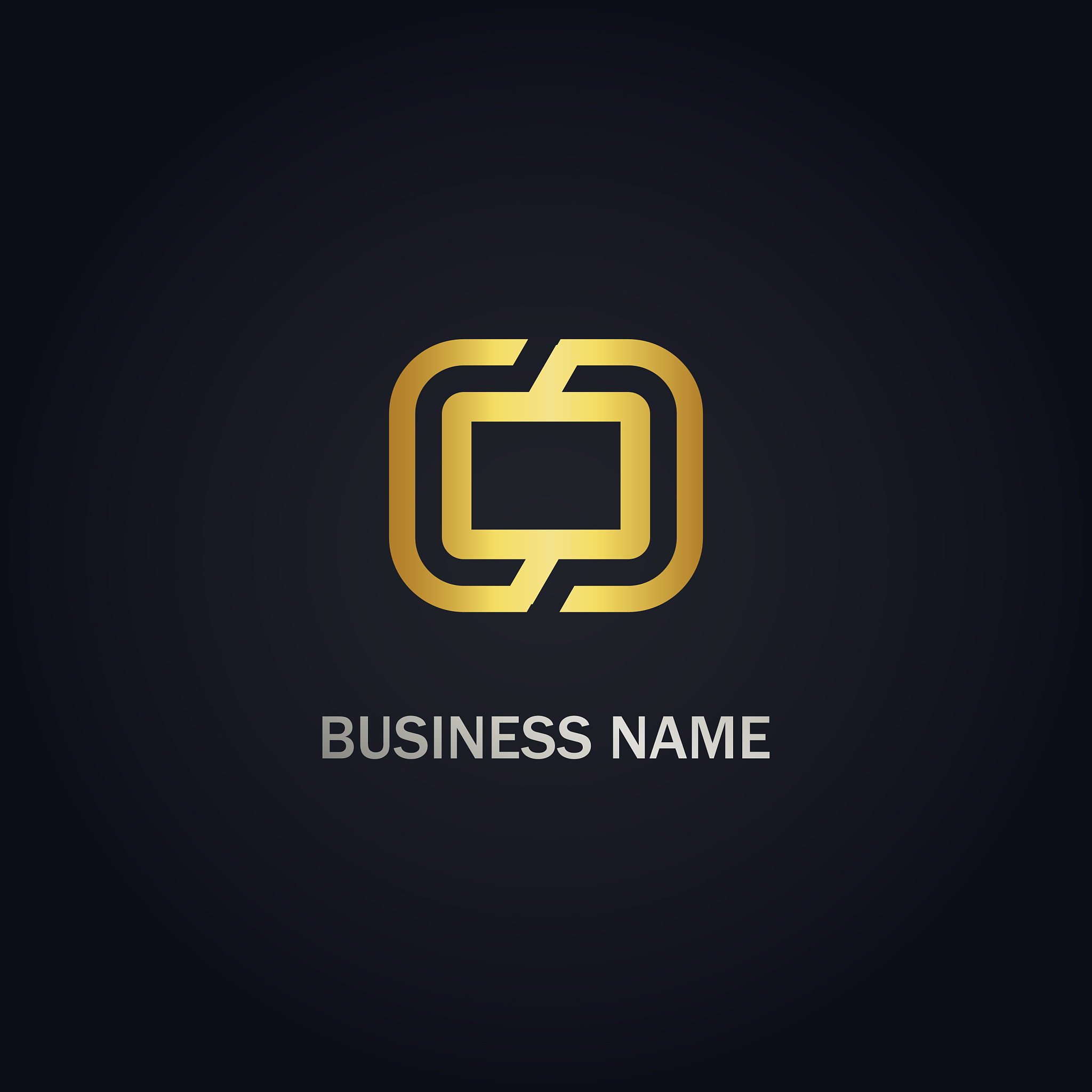 square technology gold logo