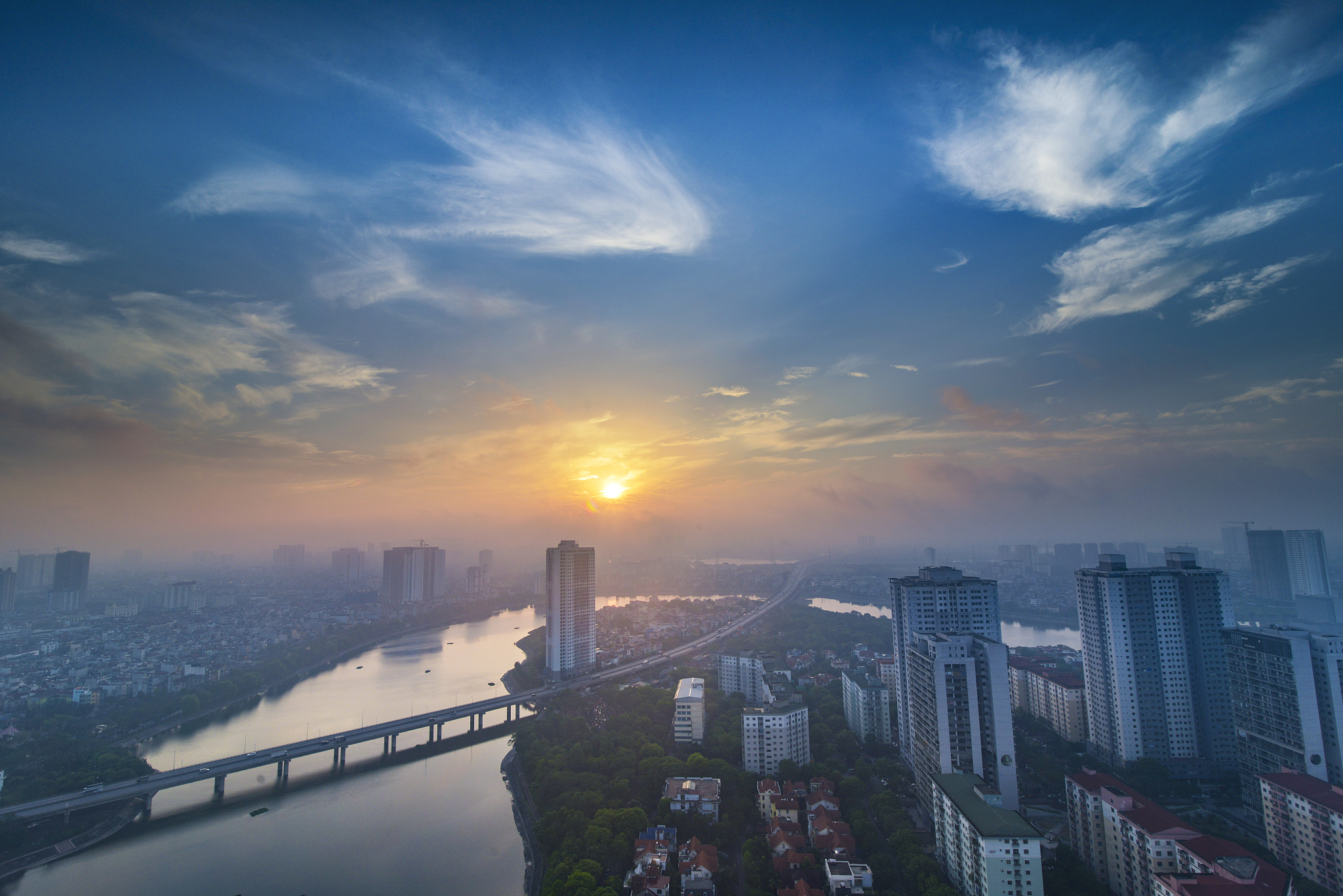 hanoi from the sky