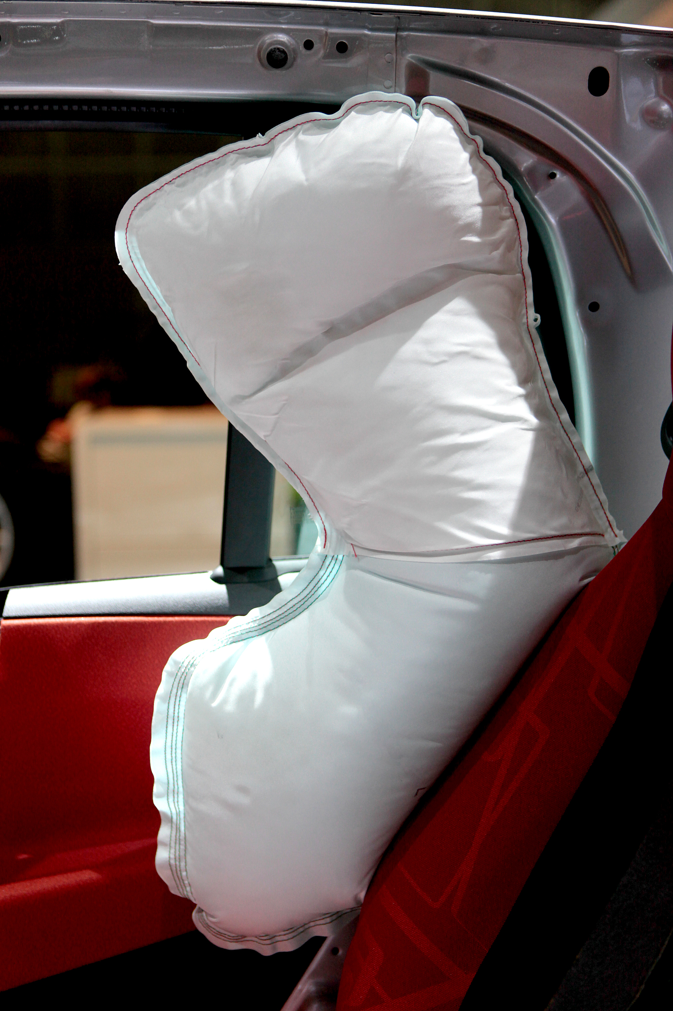 inflated side airbag