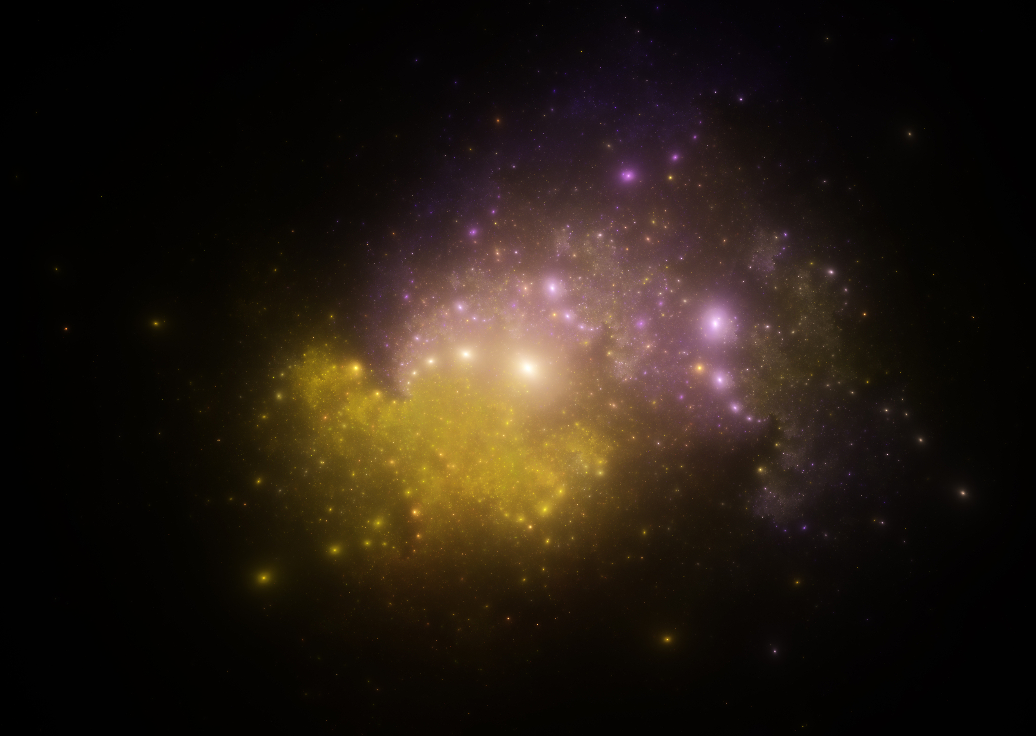 abstract fractal illustration looks like galaxies
