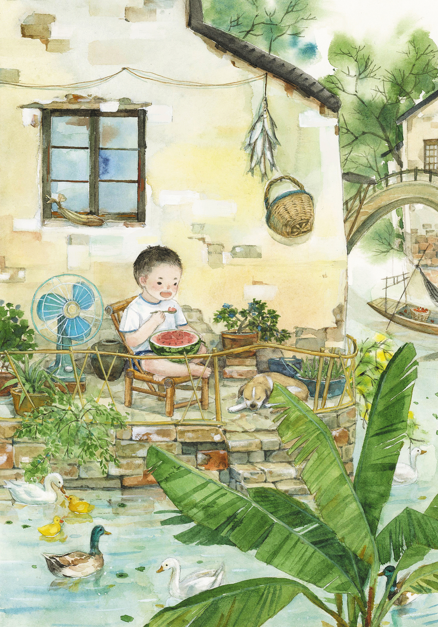 雨纷纷旧故里草木深