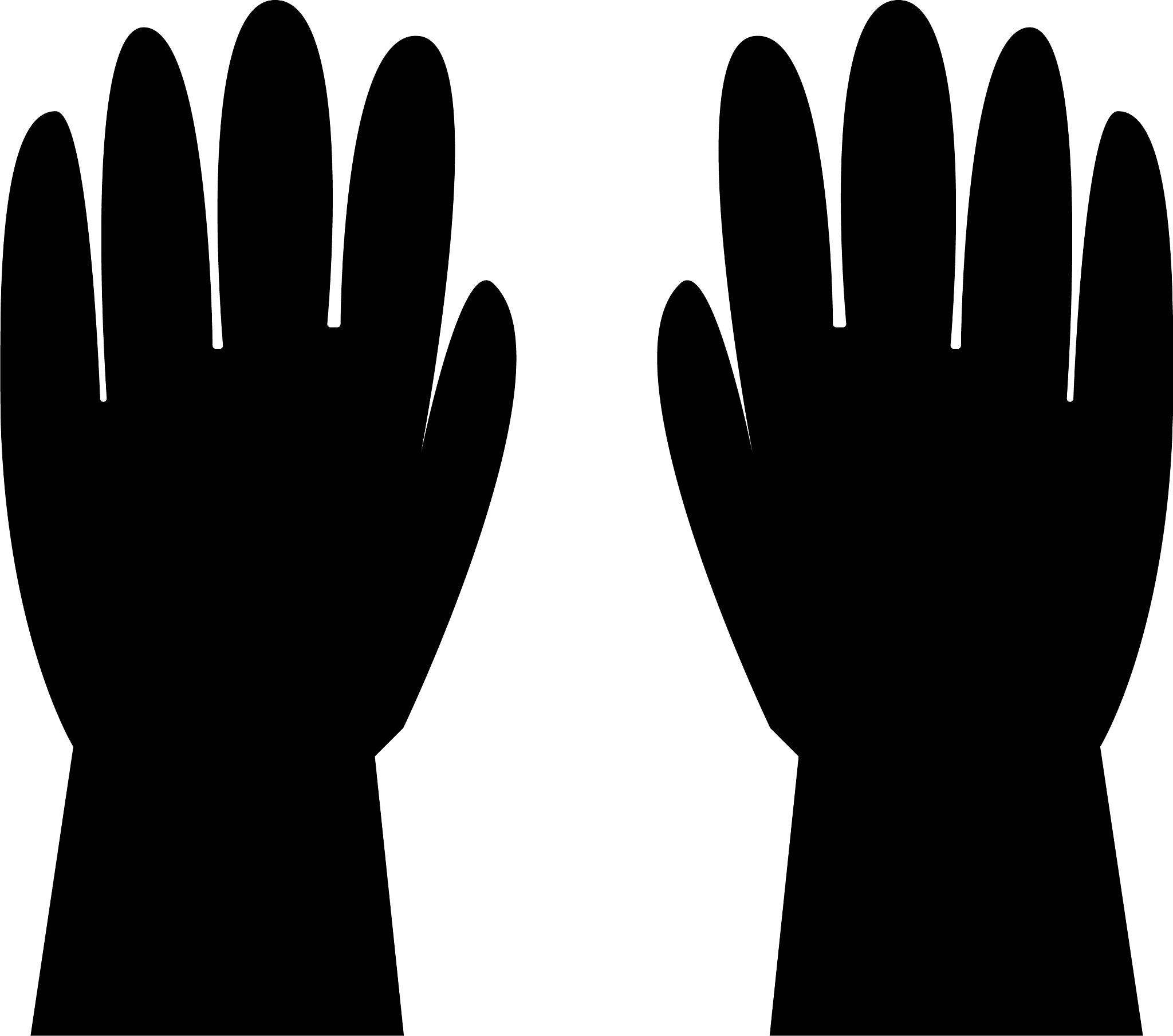 working gloves icon black color flat style simple