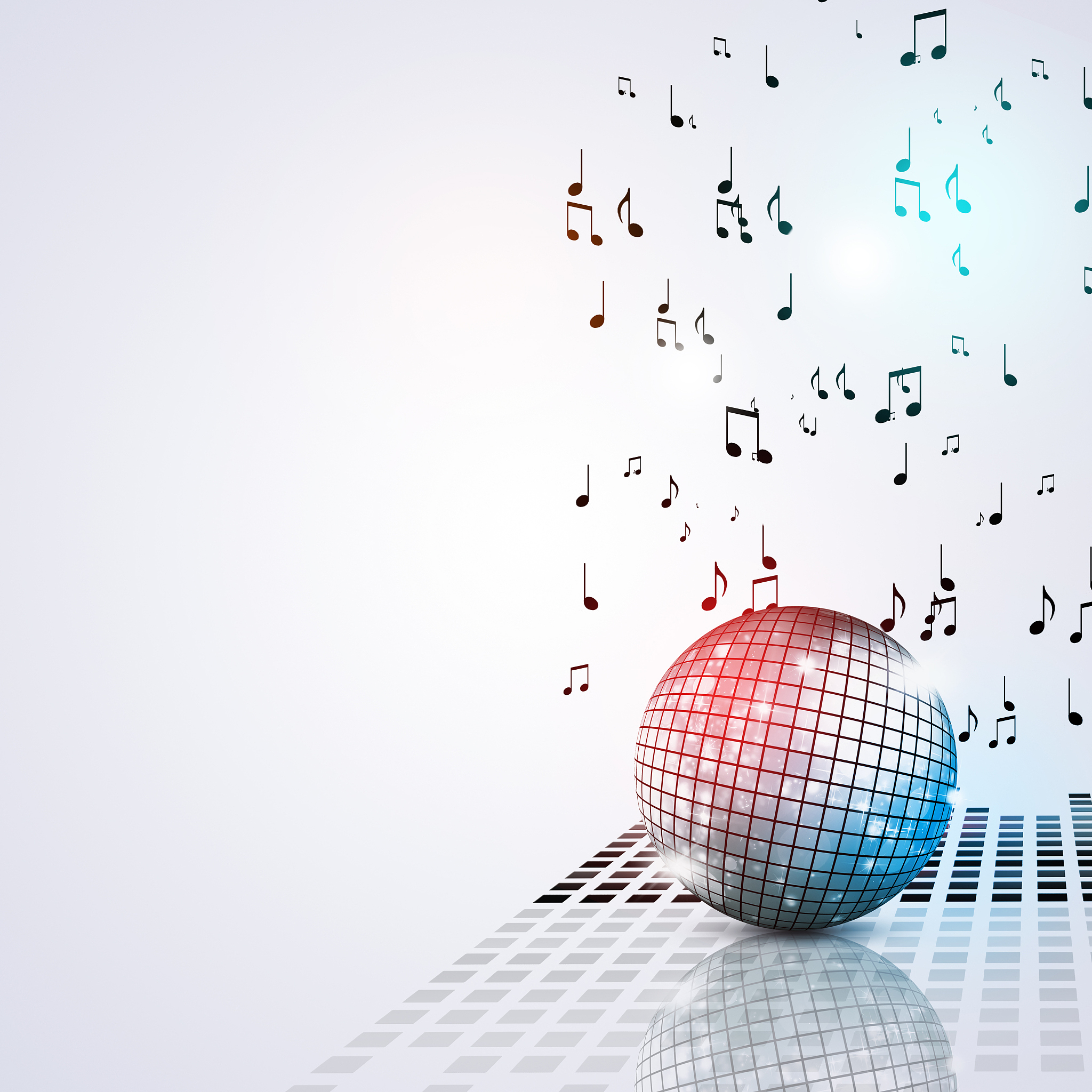 music ball party bright background
