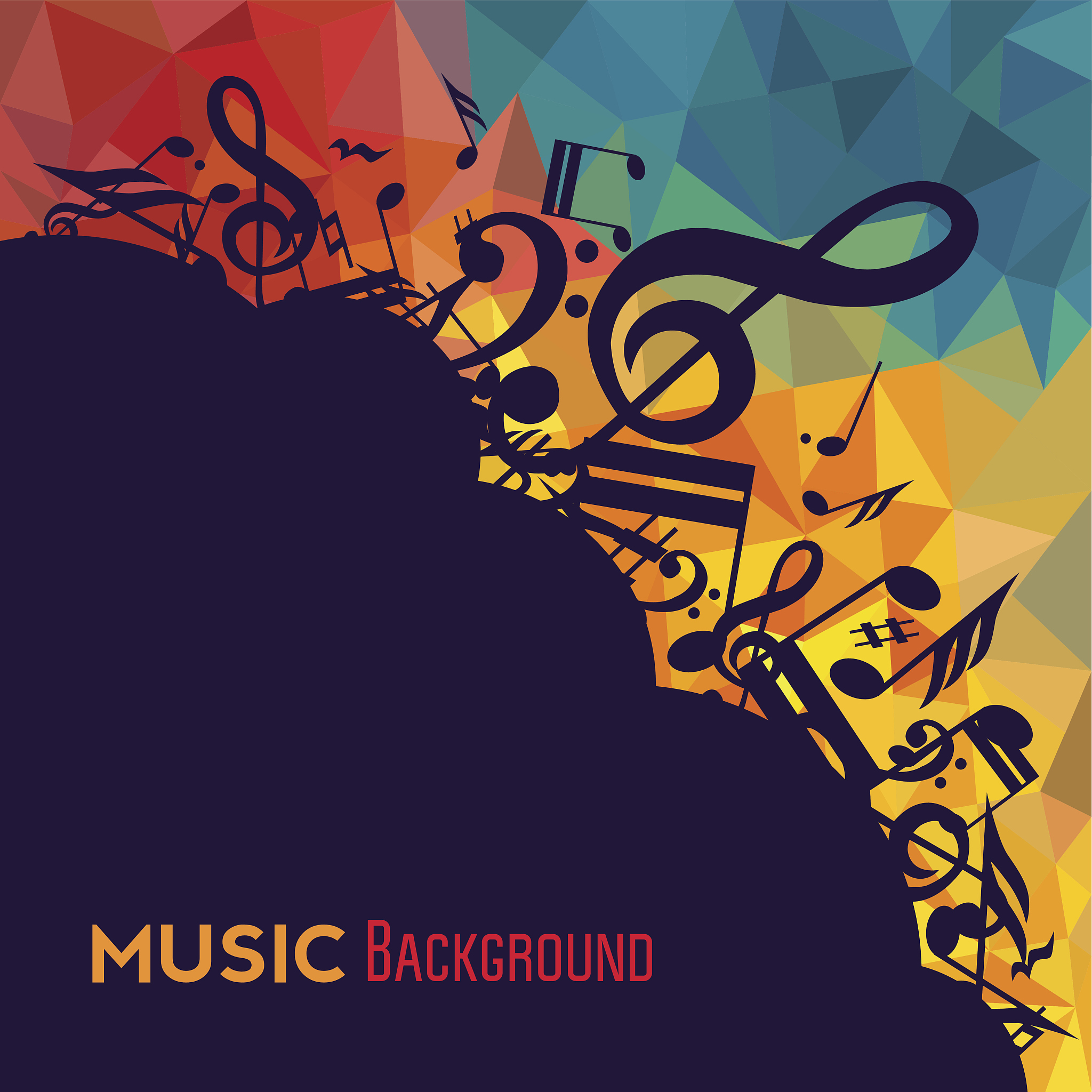 colorful music background.