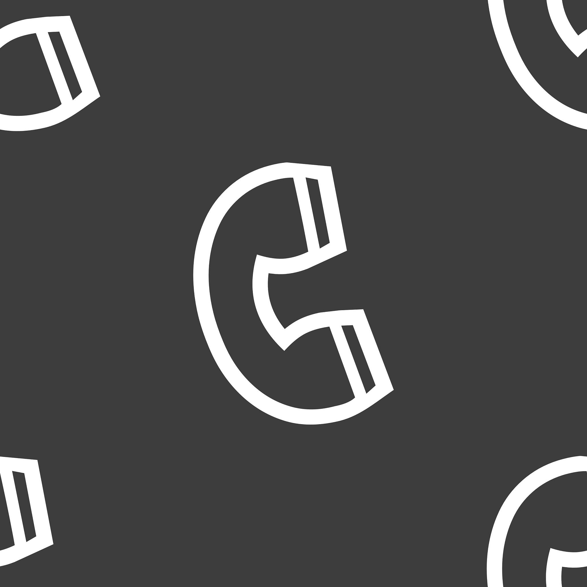 handset icon sign seamless pattern on a gray