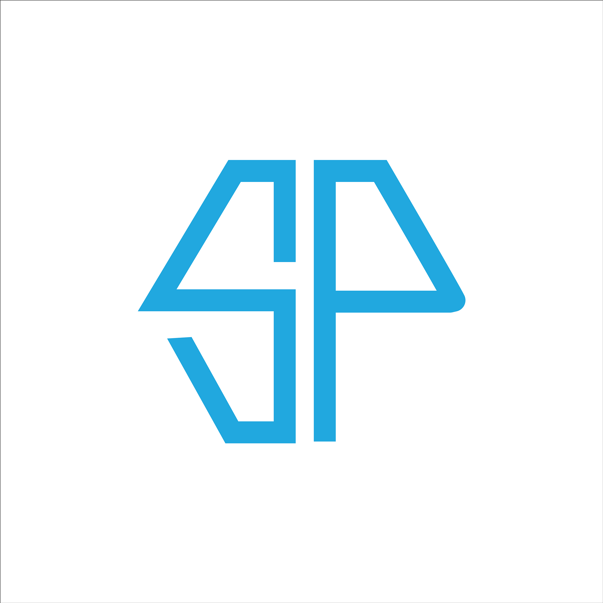 initial letter sp or ps logo design template