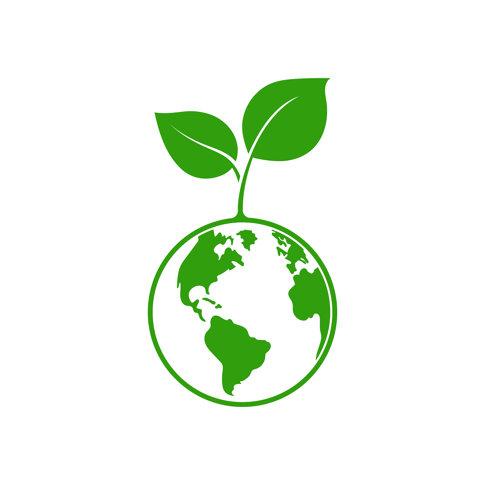 planet and leaf logo