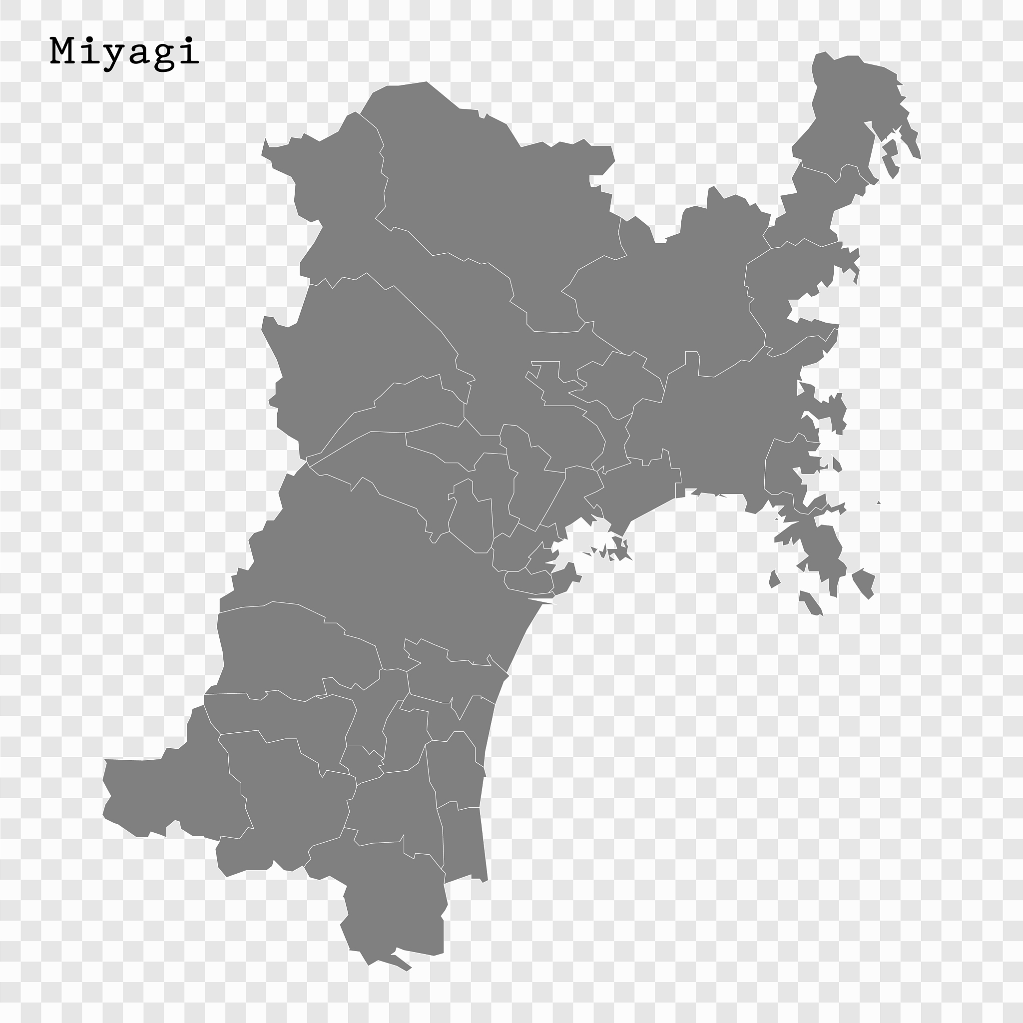 high quality map prefecture japan