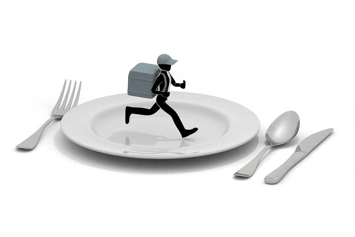 送餐员<strong>兼职</strong>做送餐服务的人