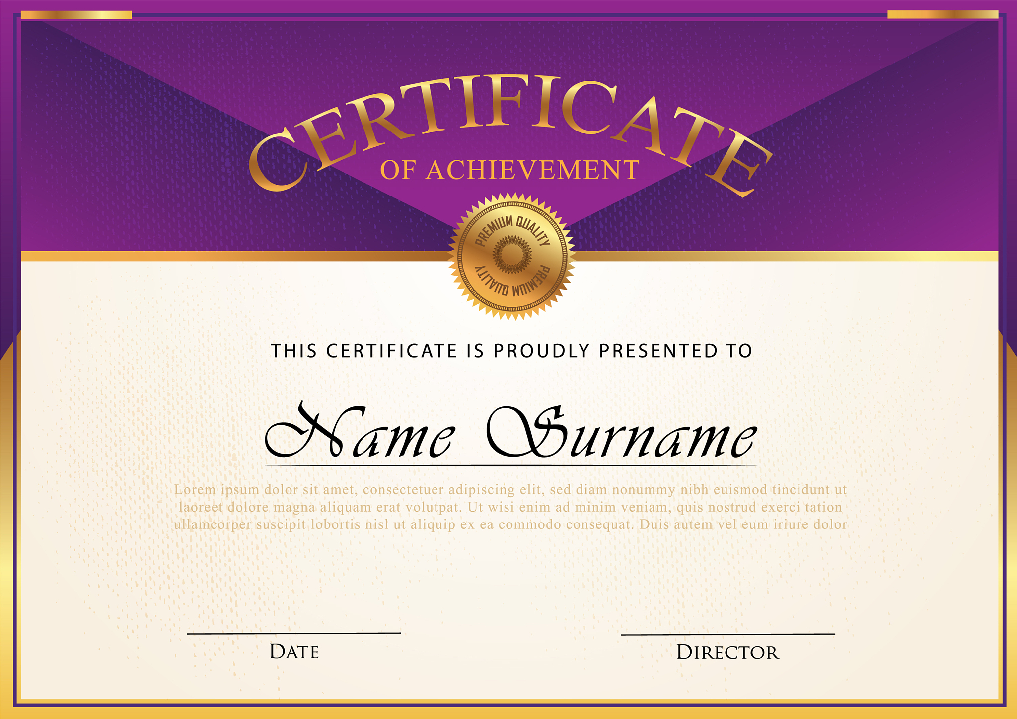certificate template