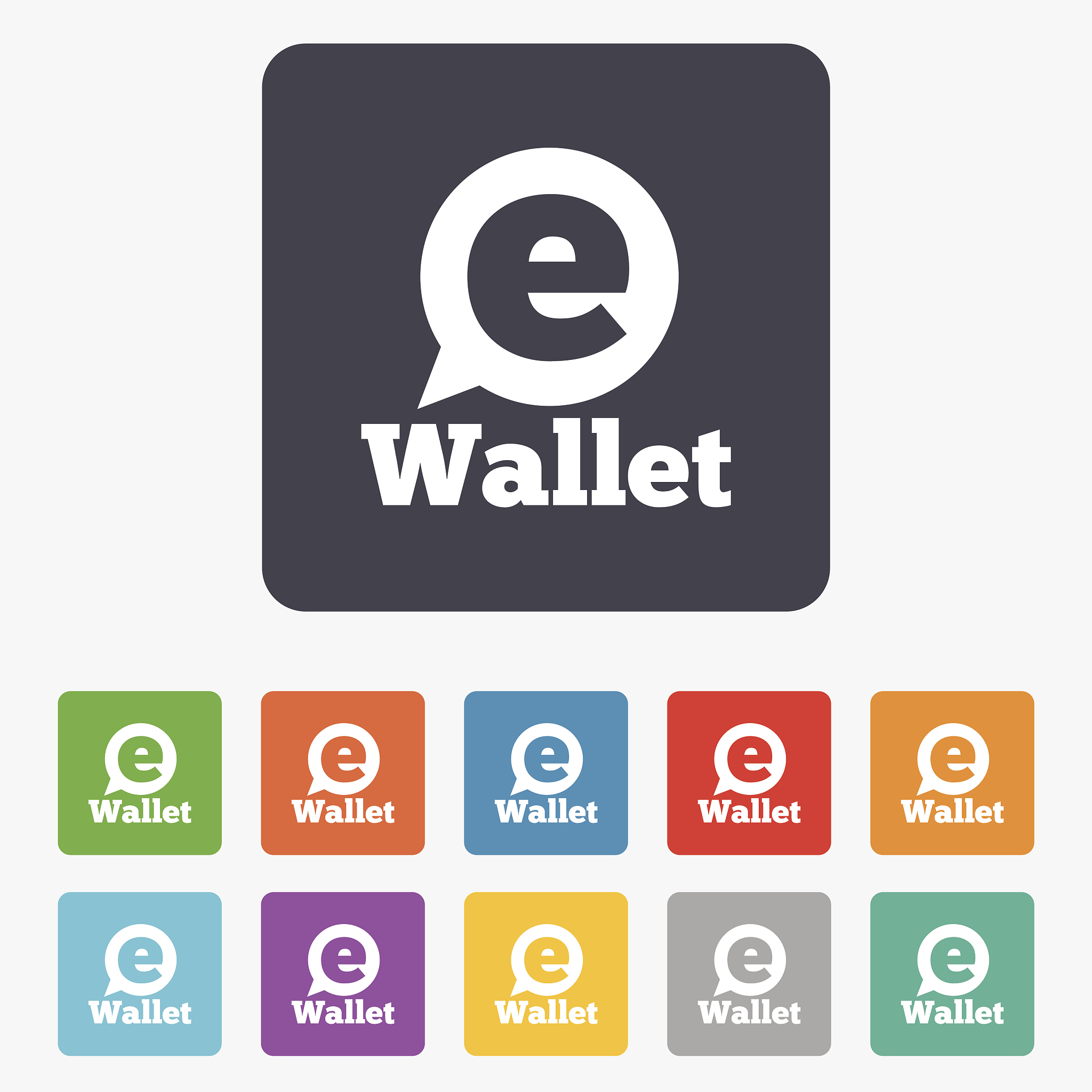 ewallet sign icon. electronic wallet symbol.