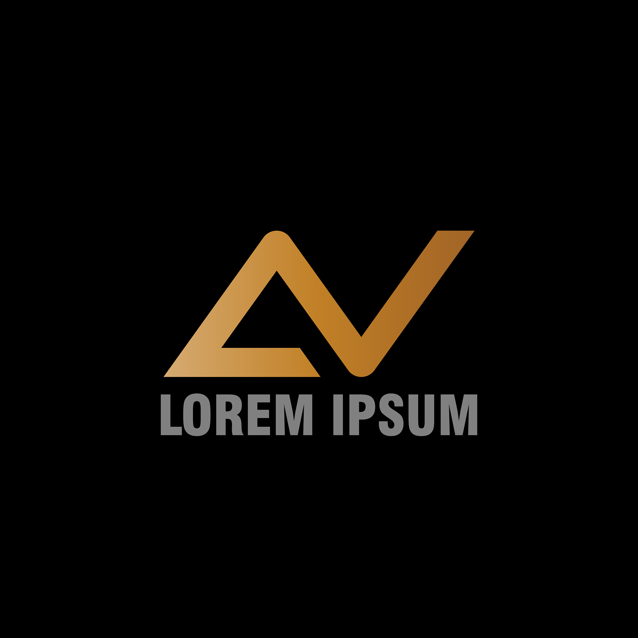 initial letter a and v icon logo modern design