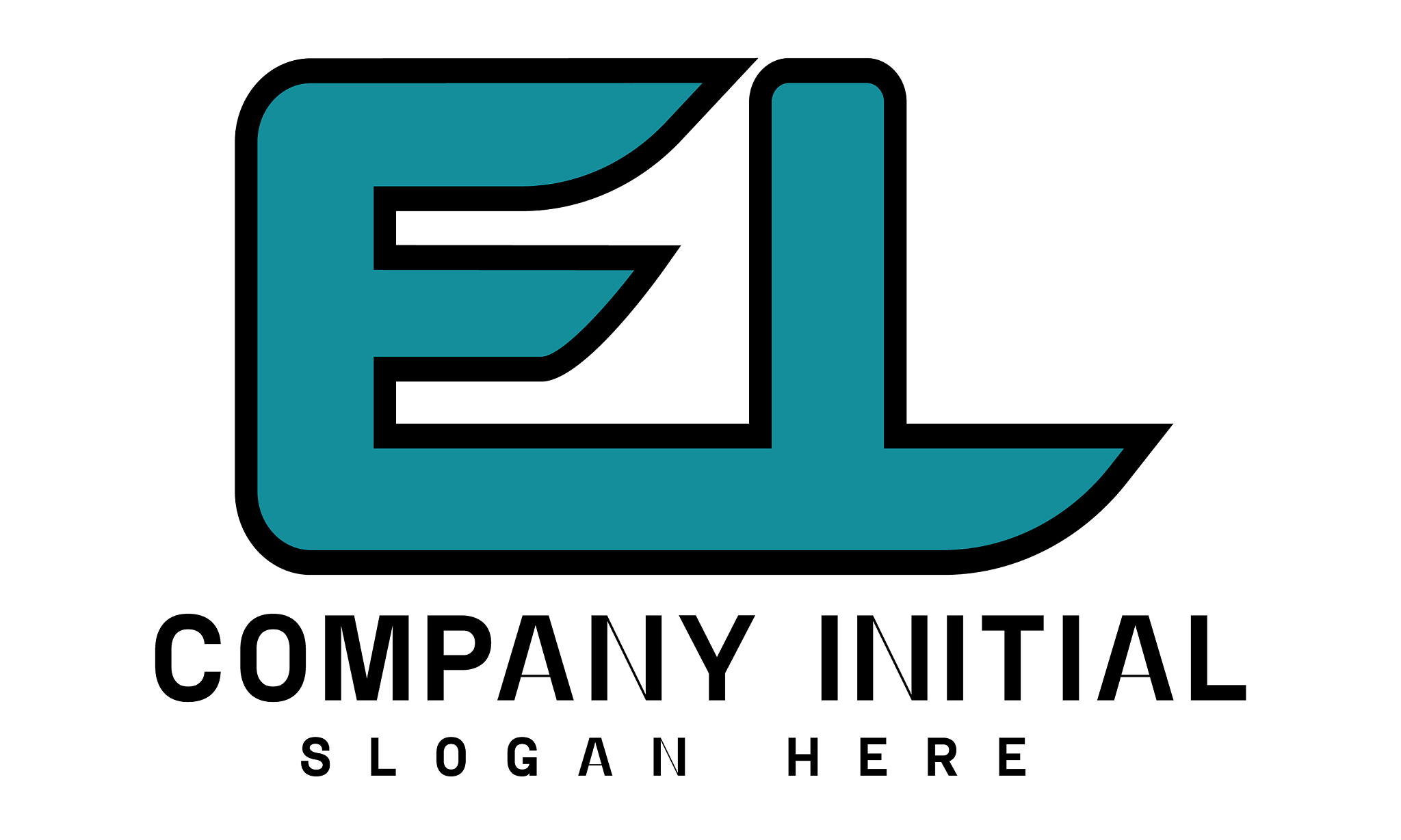 el letter initial logo