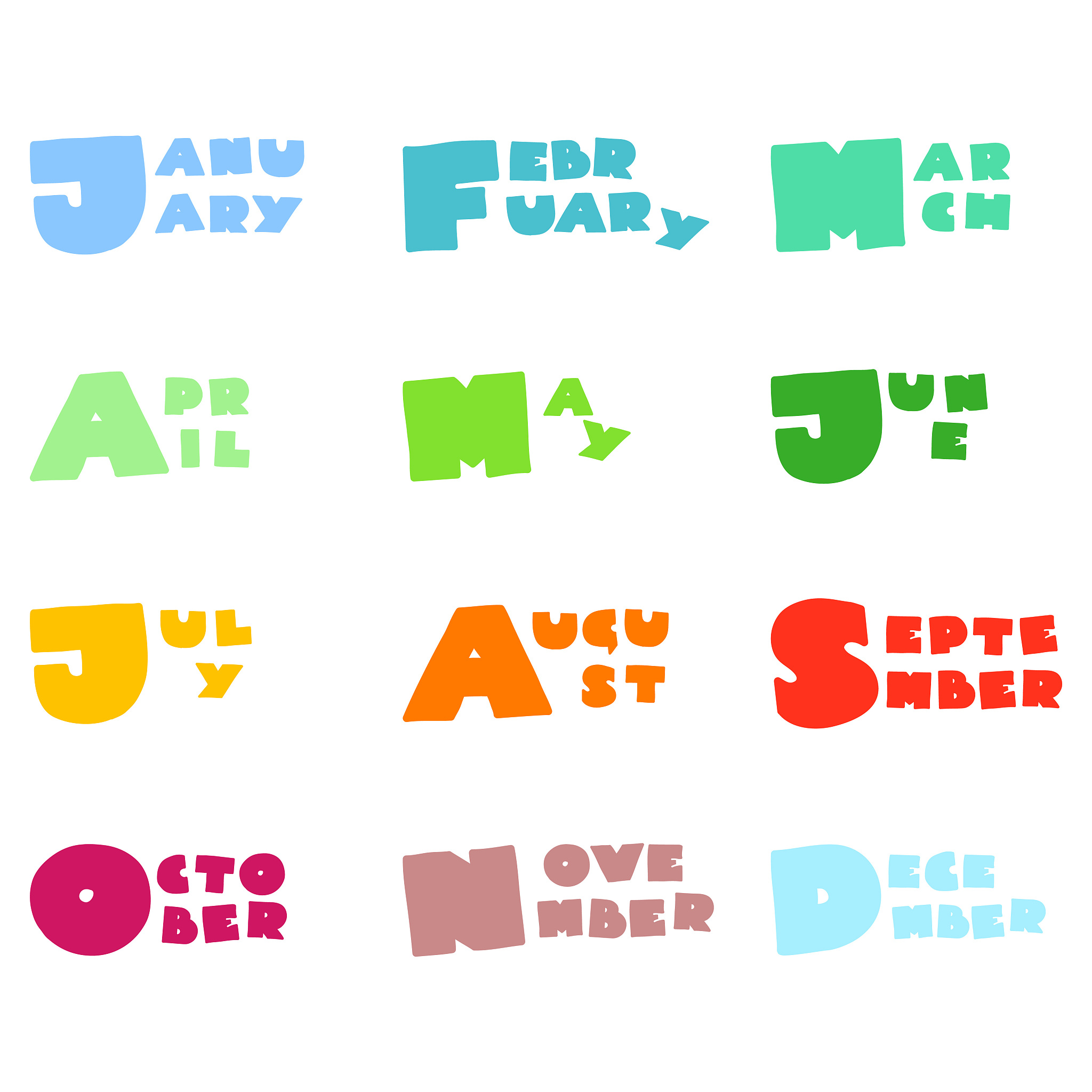 months names