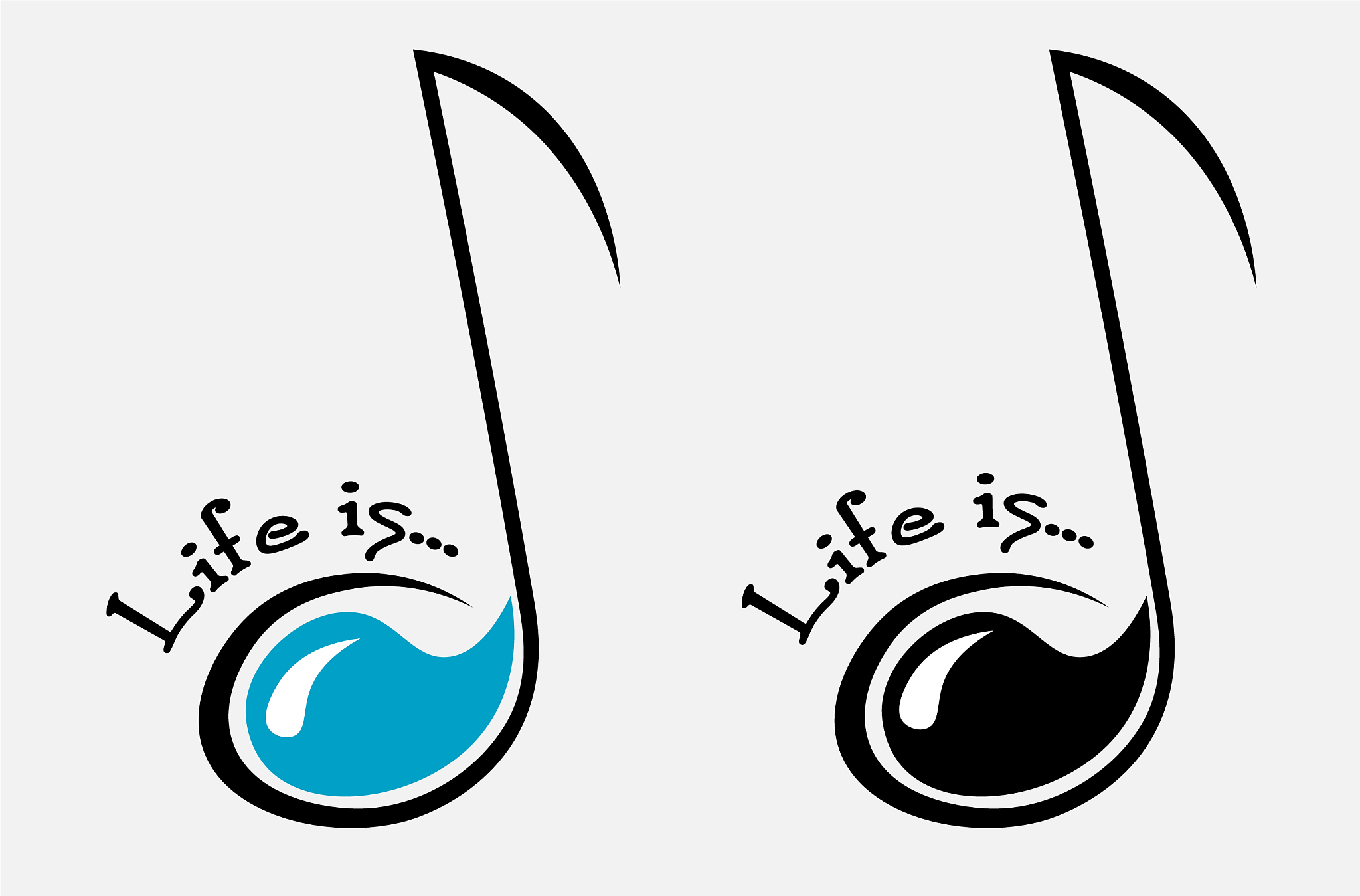 minimal black logo classical music in form