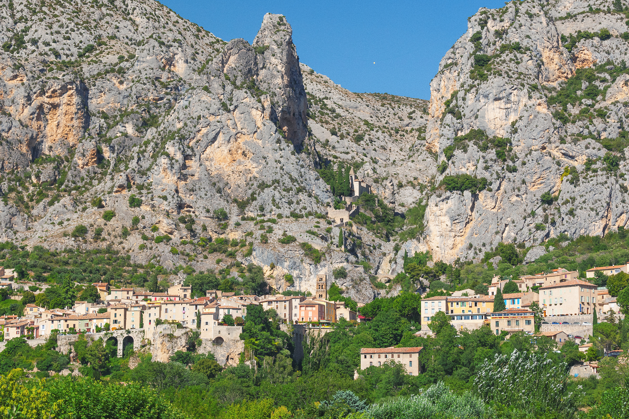 moustiers-sainte-marie - small village in provence, france