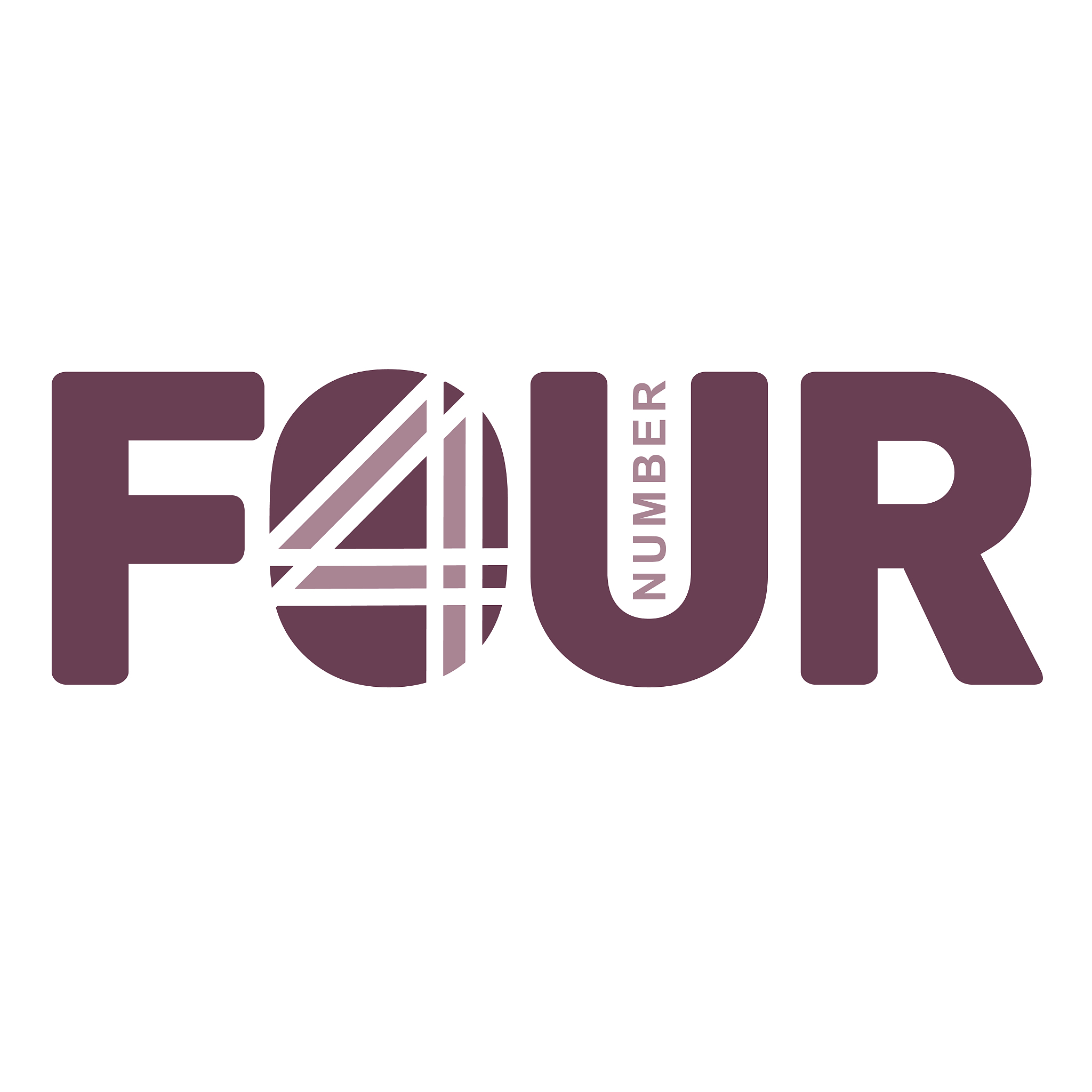 vector illustrations of number four templates