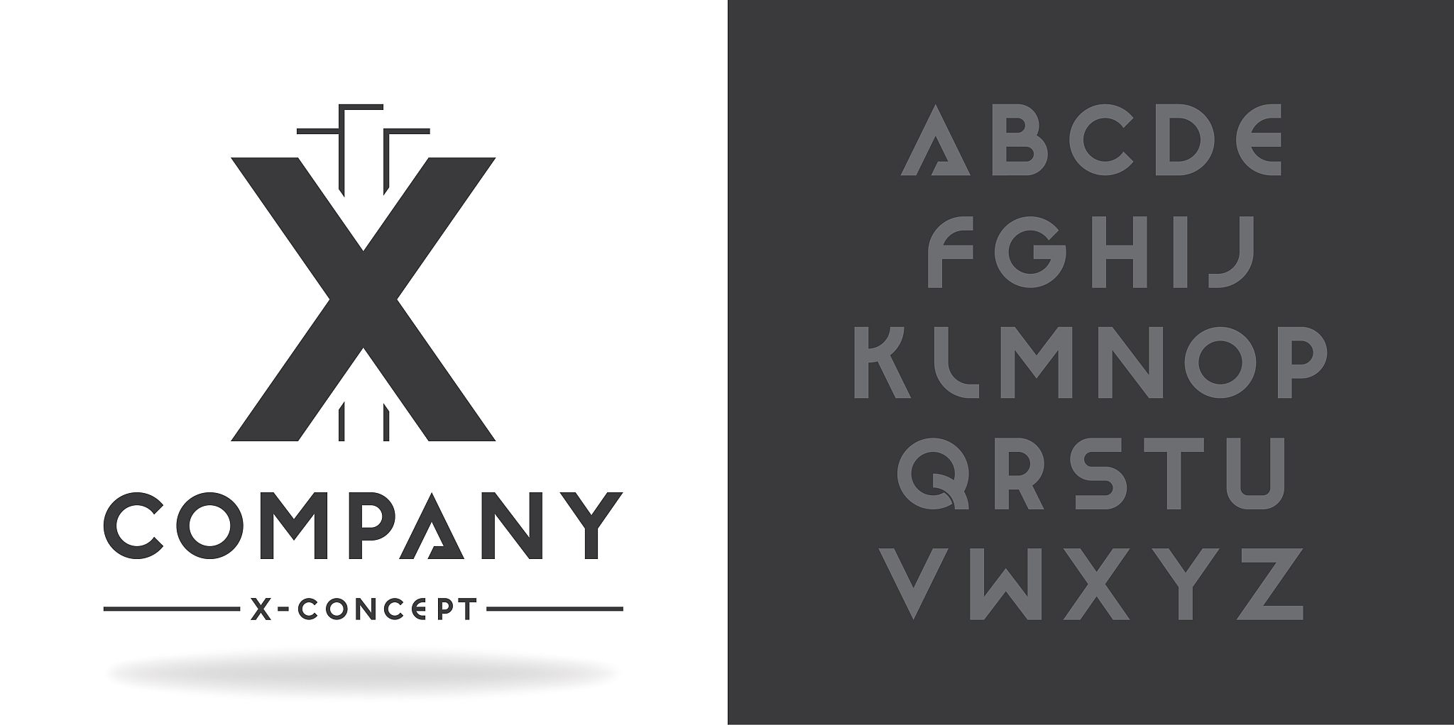 real estate, business logo template. font character design with 