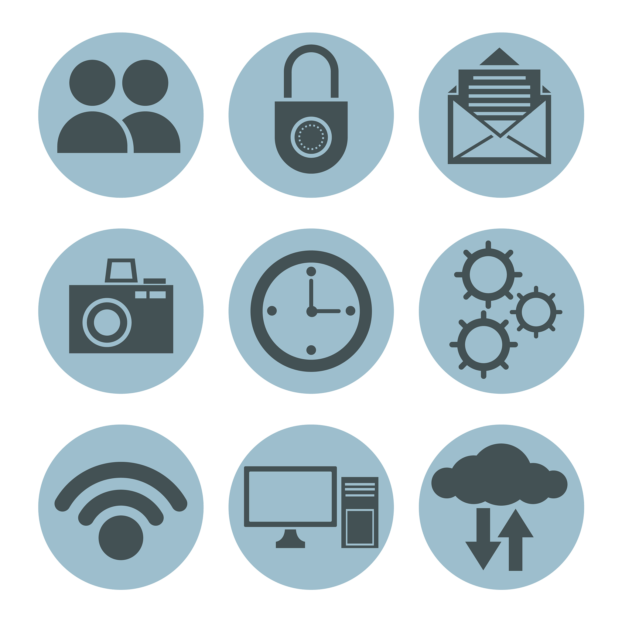 social media icons