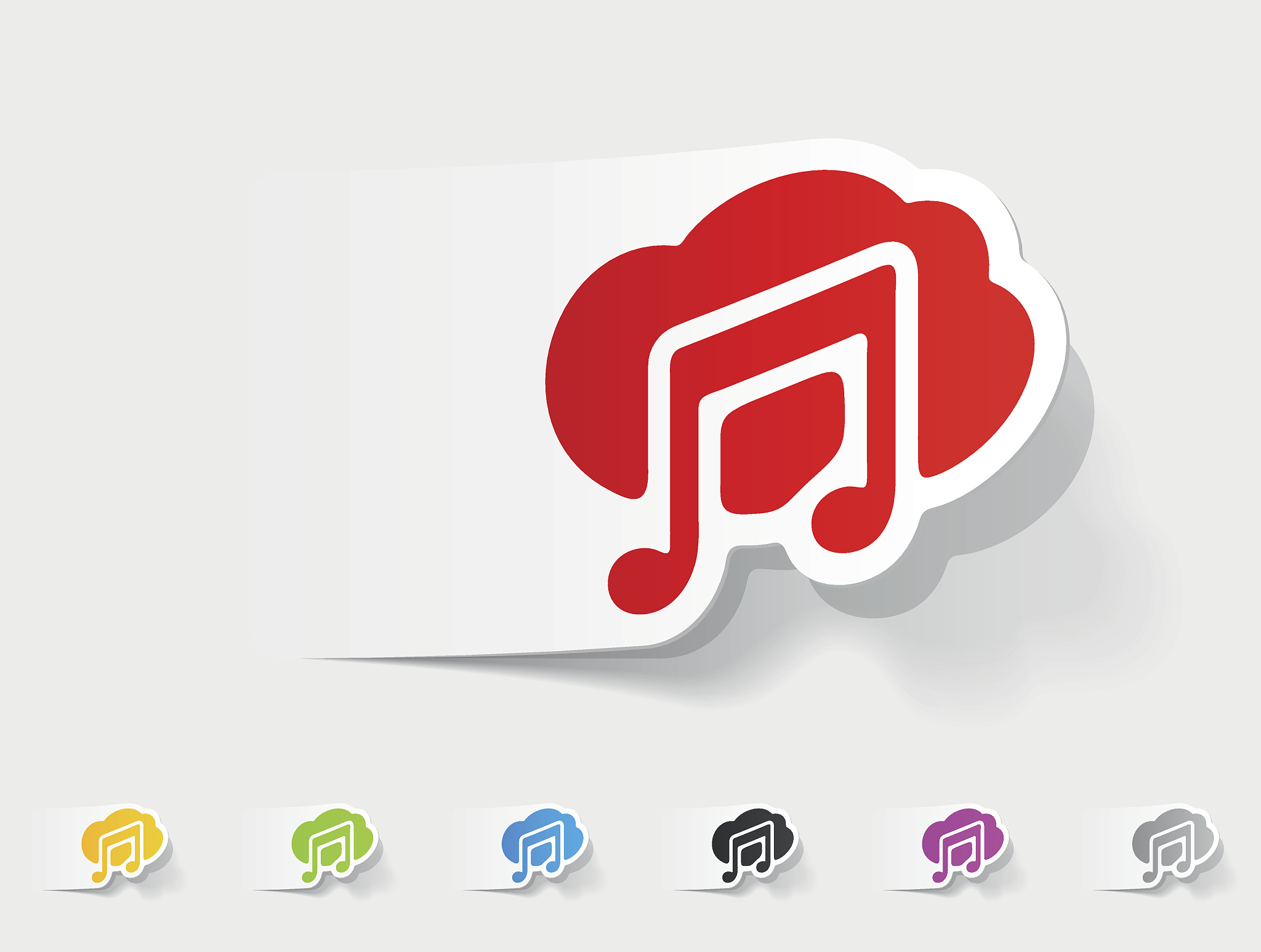 realistic design element. musical note