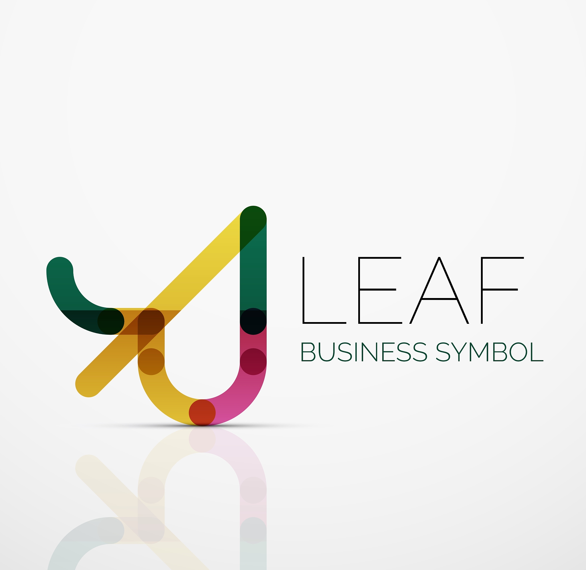 abstract logo idea eco leaf nature plant