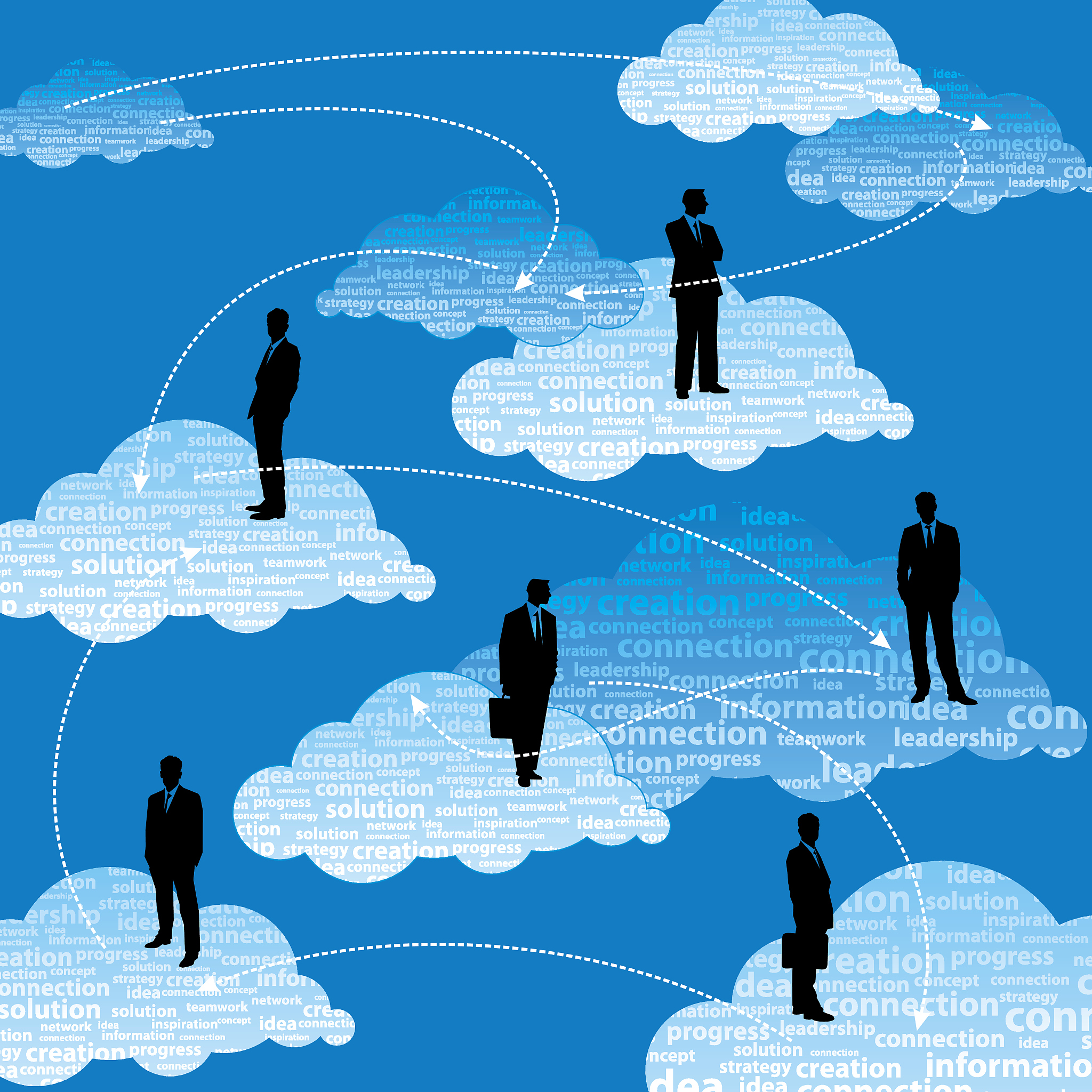 business team, people on global