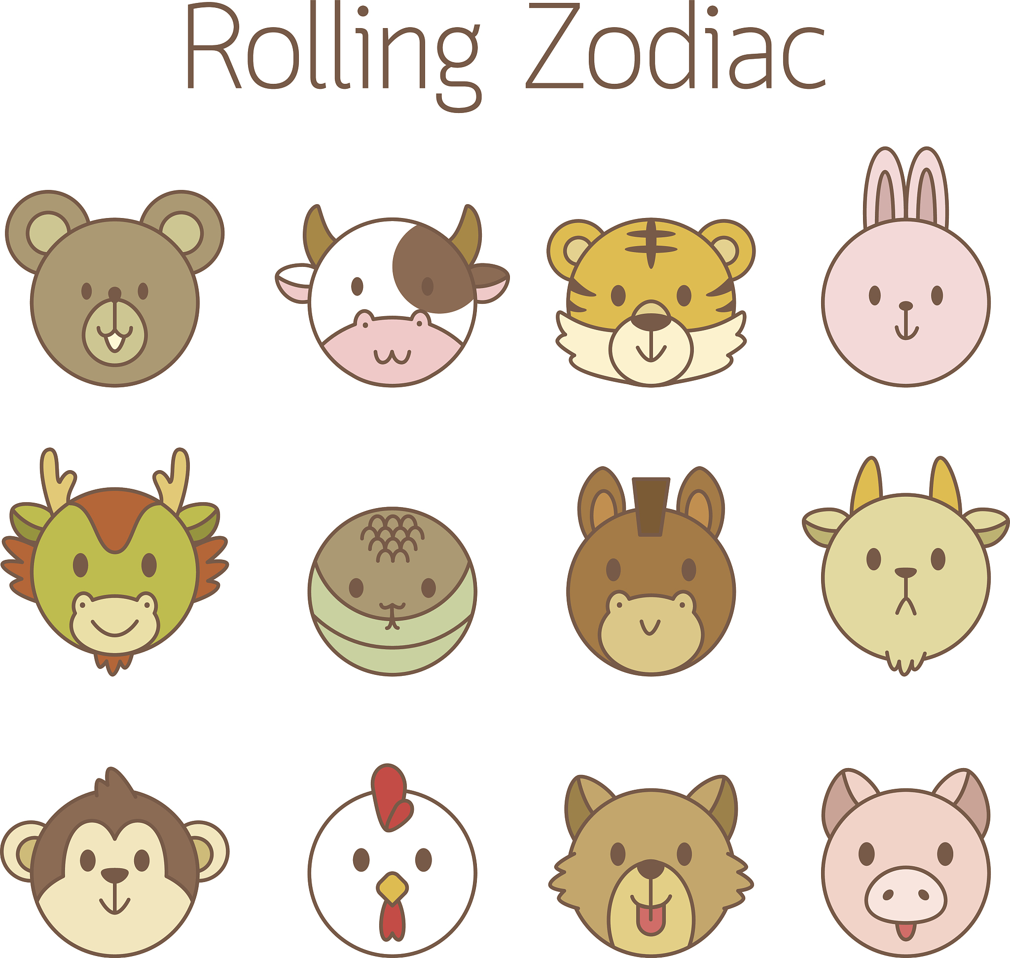 Cartoon Zodiac Animals: Stable Diffusion Prompts with Chinese Elements