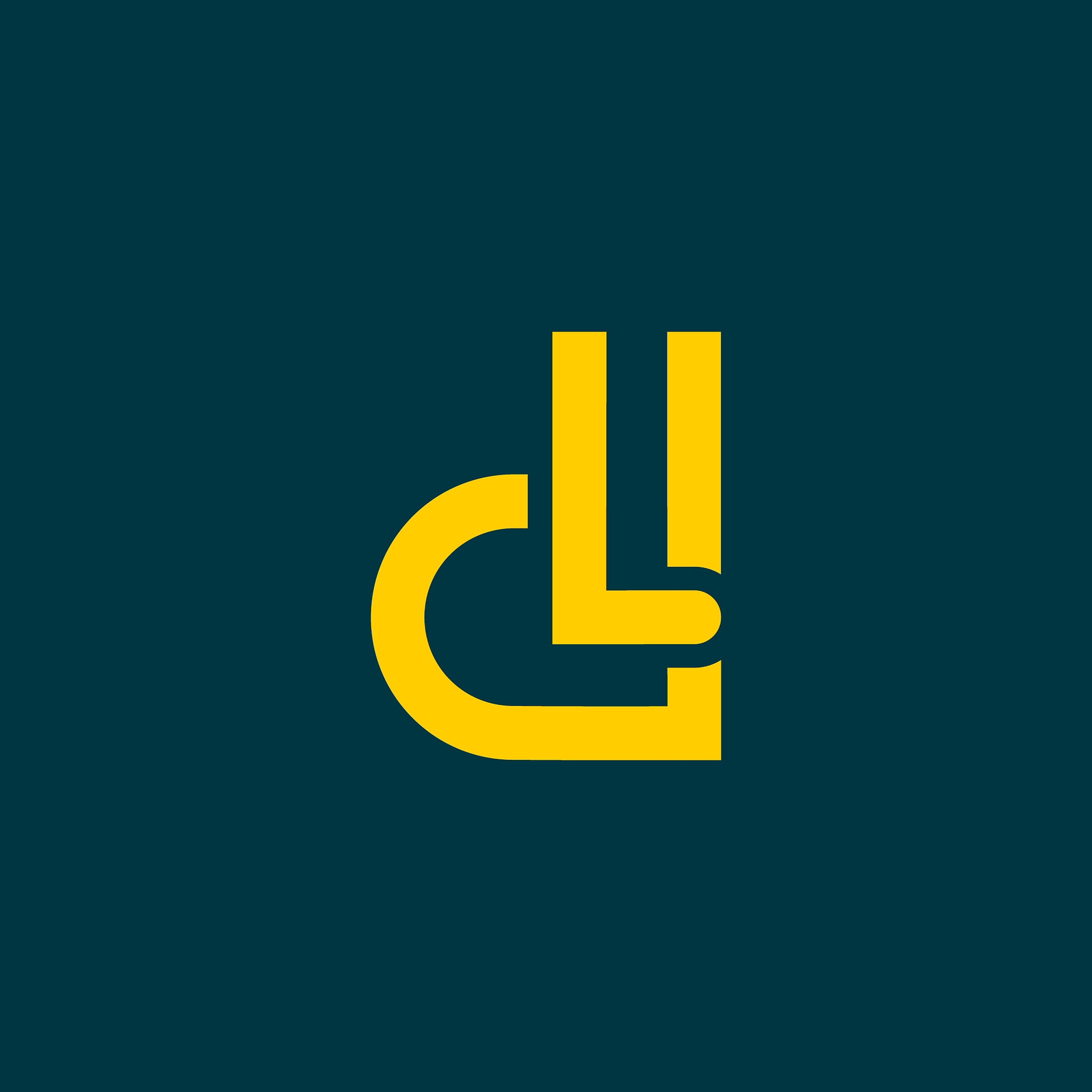 letter dl icon logo vector with d and l