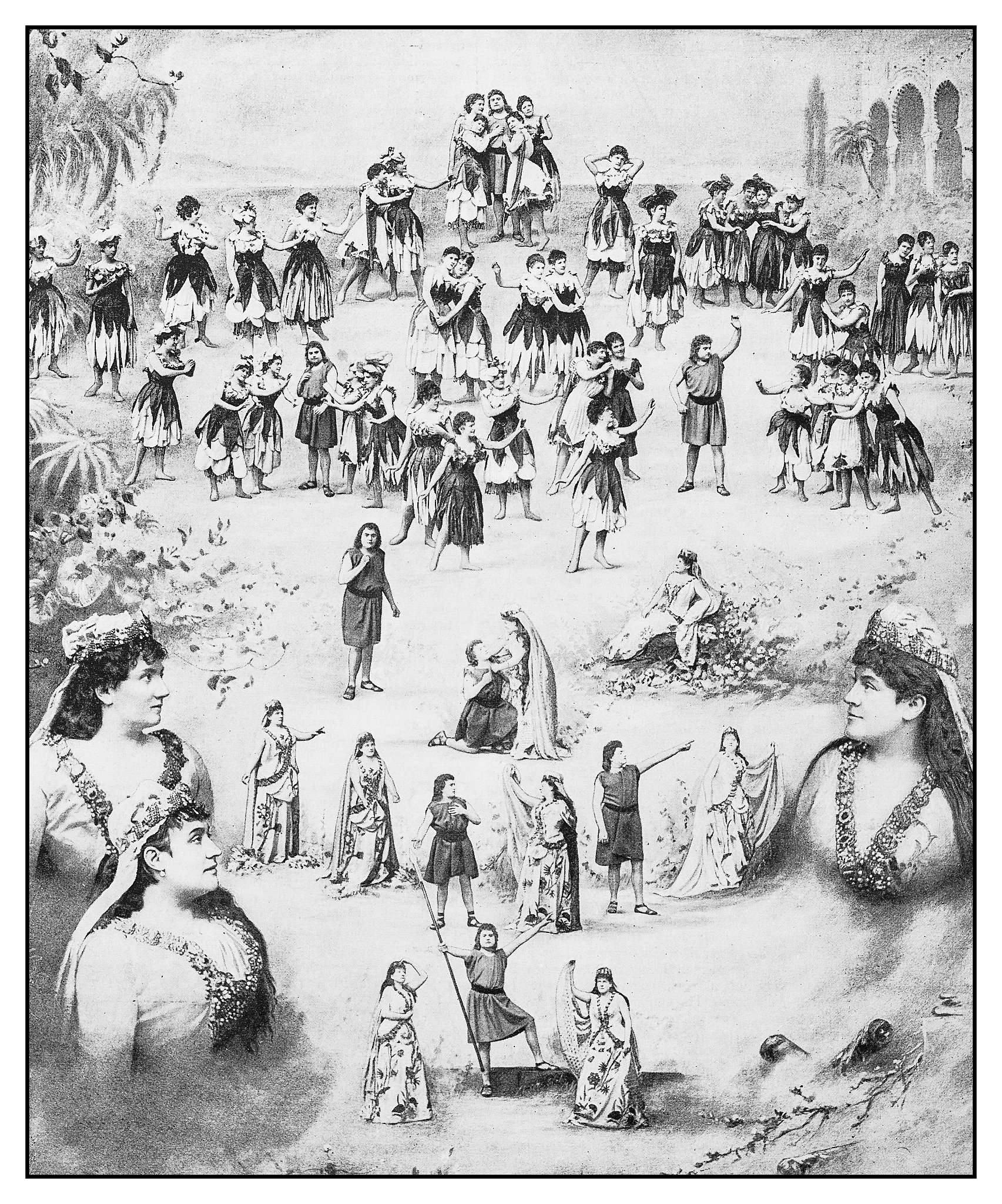 描写古代赈灾现场有人闹事嫌物资少