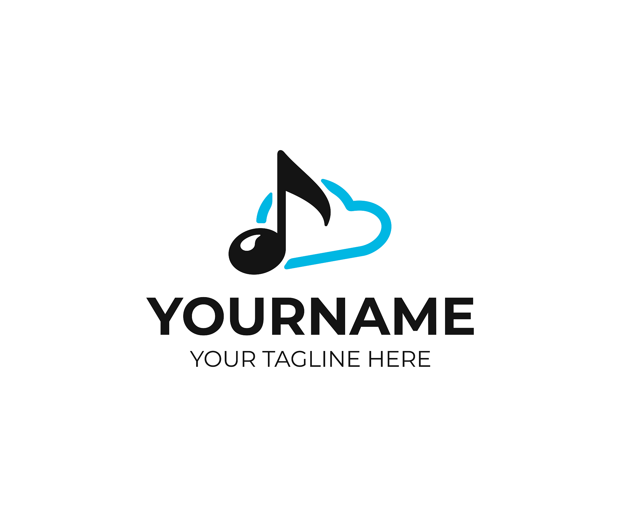 cloud music storage design. audio cloud vector design. online mu