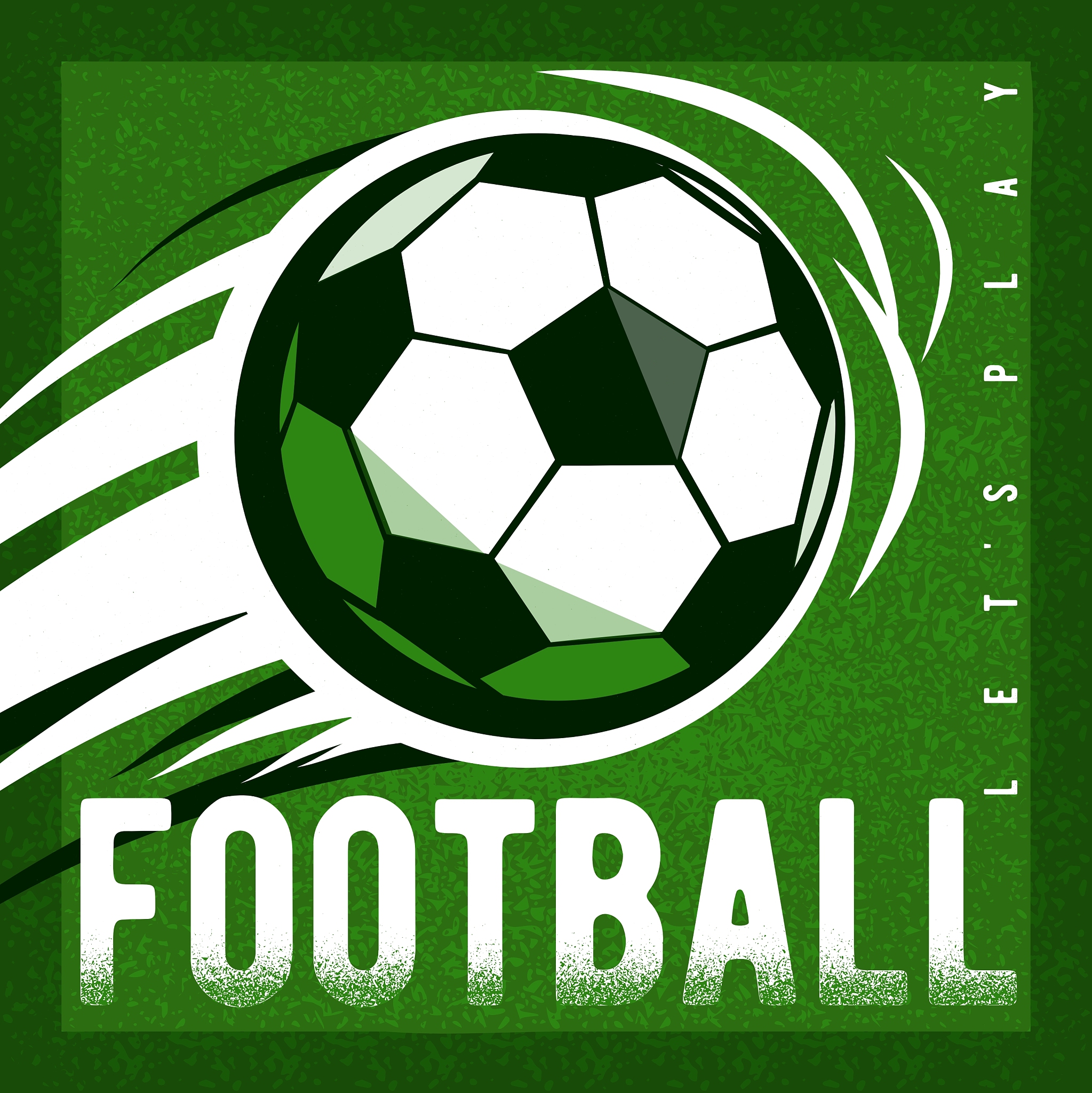 soccer football green field background with ball