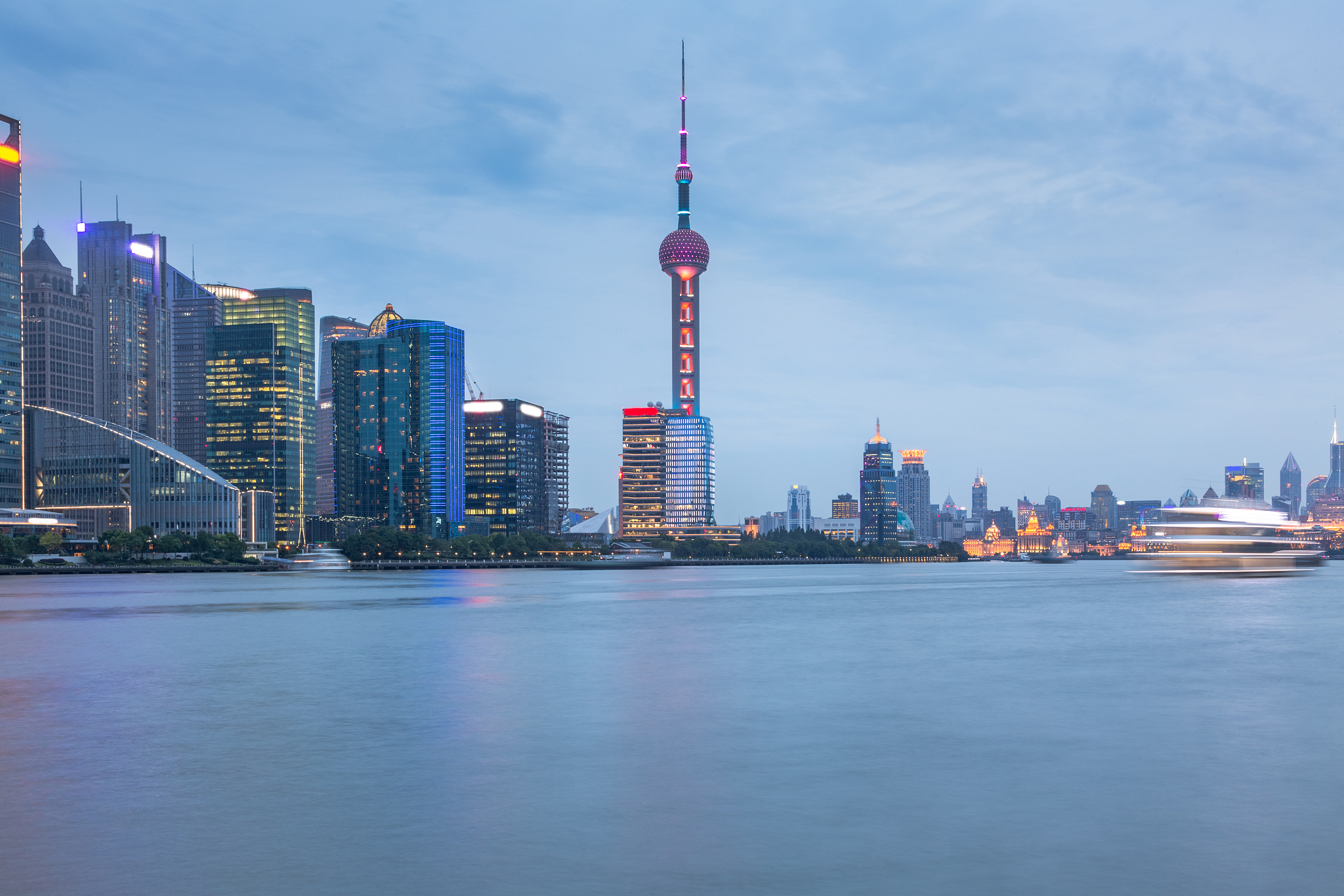 shanghai skyline panorama