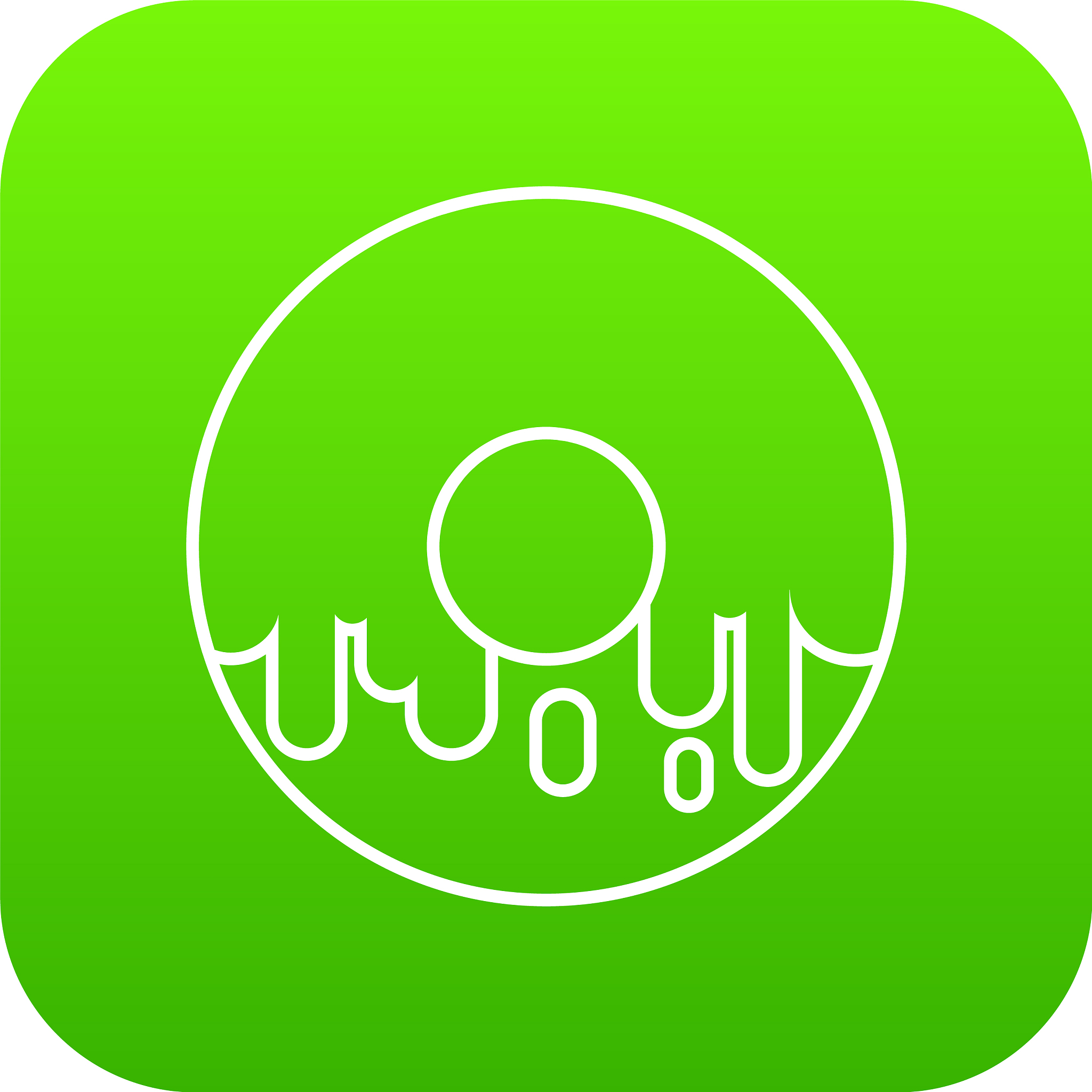 donut icon green