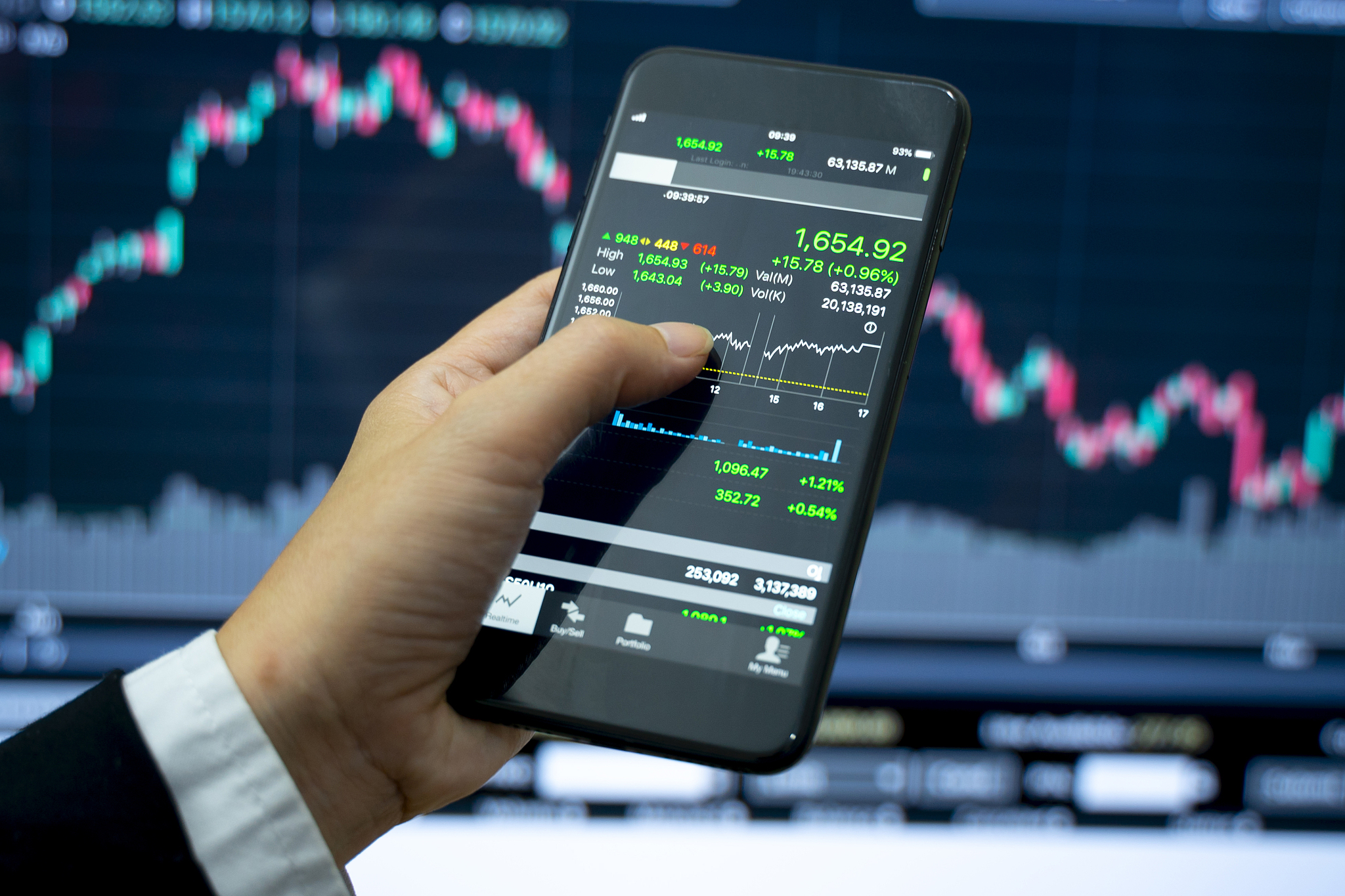 business and finance, stock market investment concept.