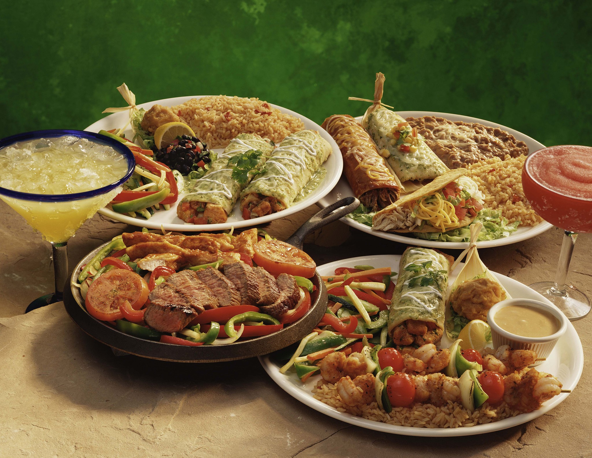 mexican entrees and drinks