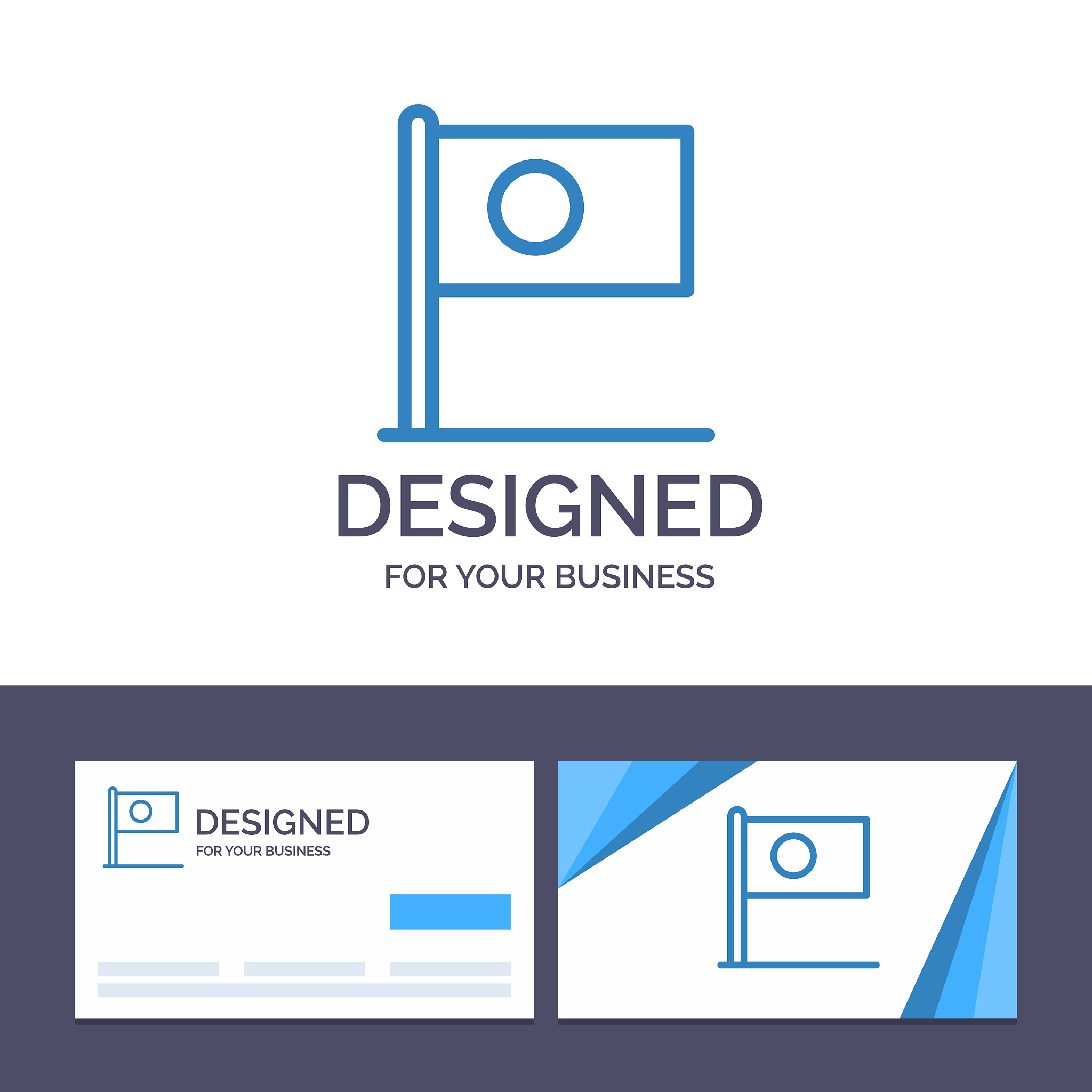 creative business card and logo template asian