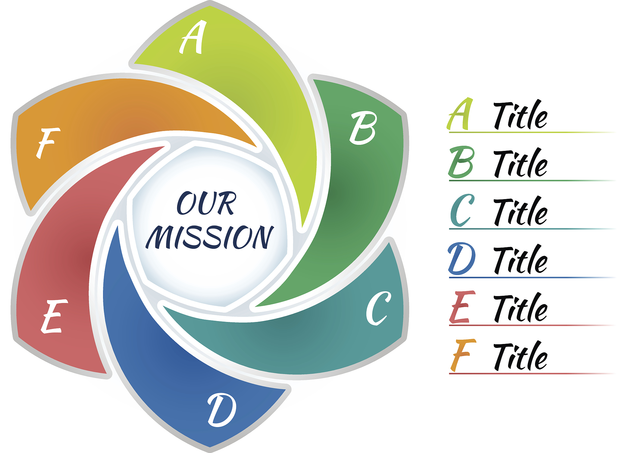 colorful circle infographic template