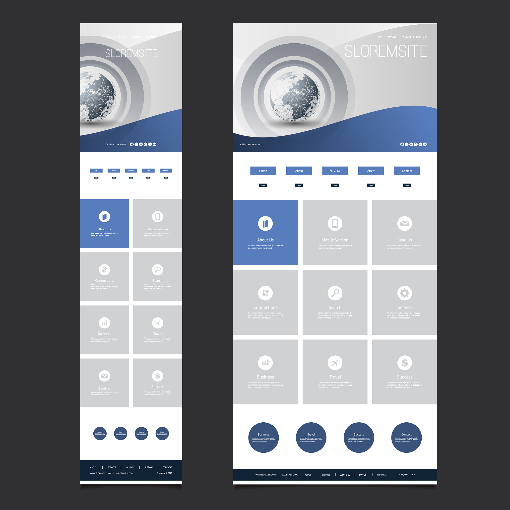 responsive one page website template