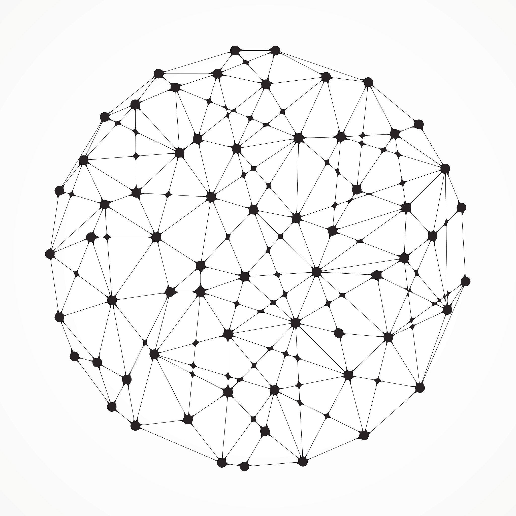 abstract geometric spherical element for graphic design