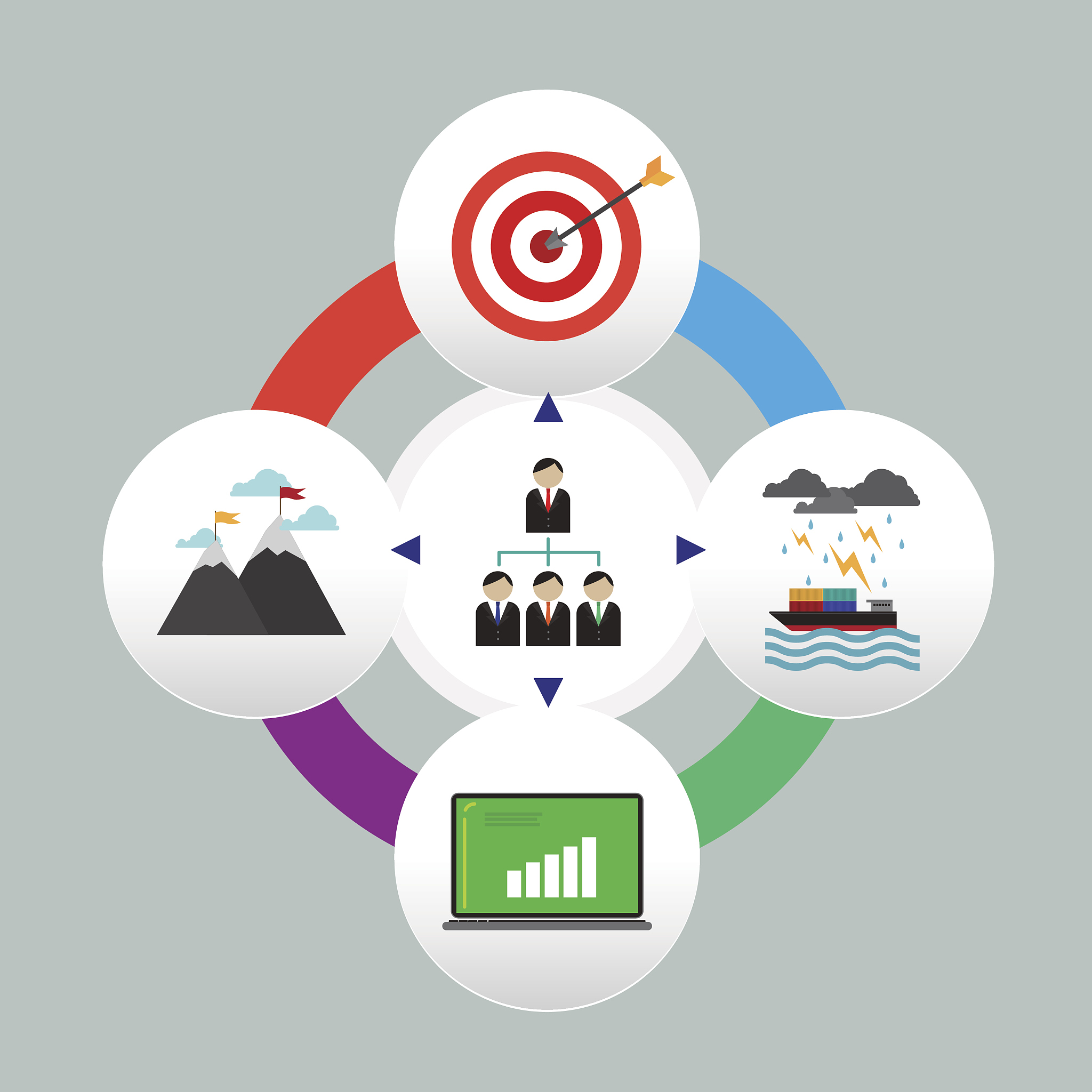business infographic icon vector illustration