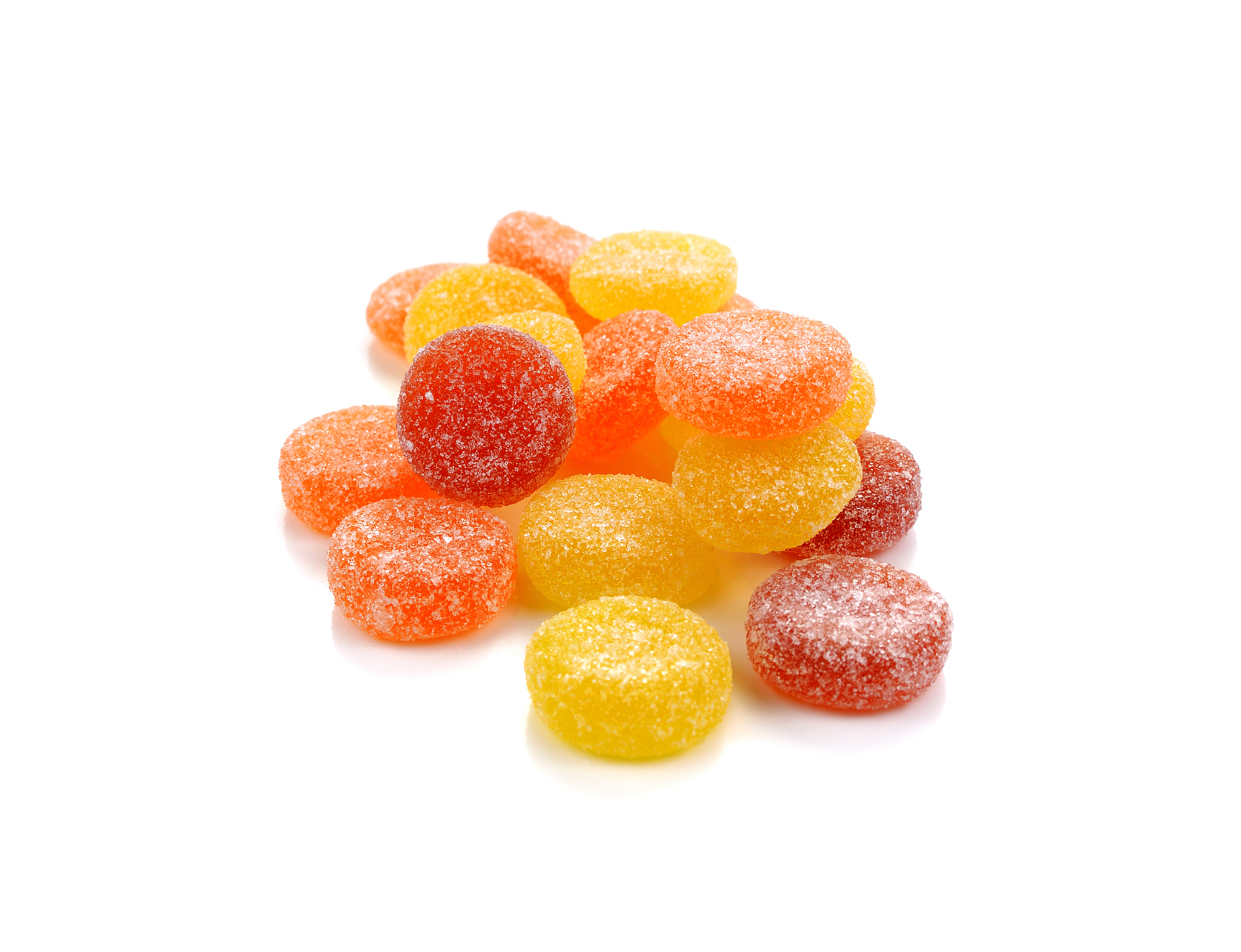 candies. jelly candies on a background. jelly candies on white