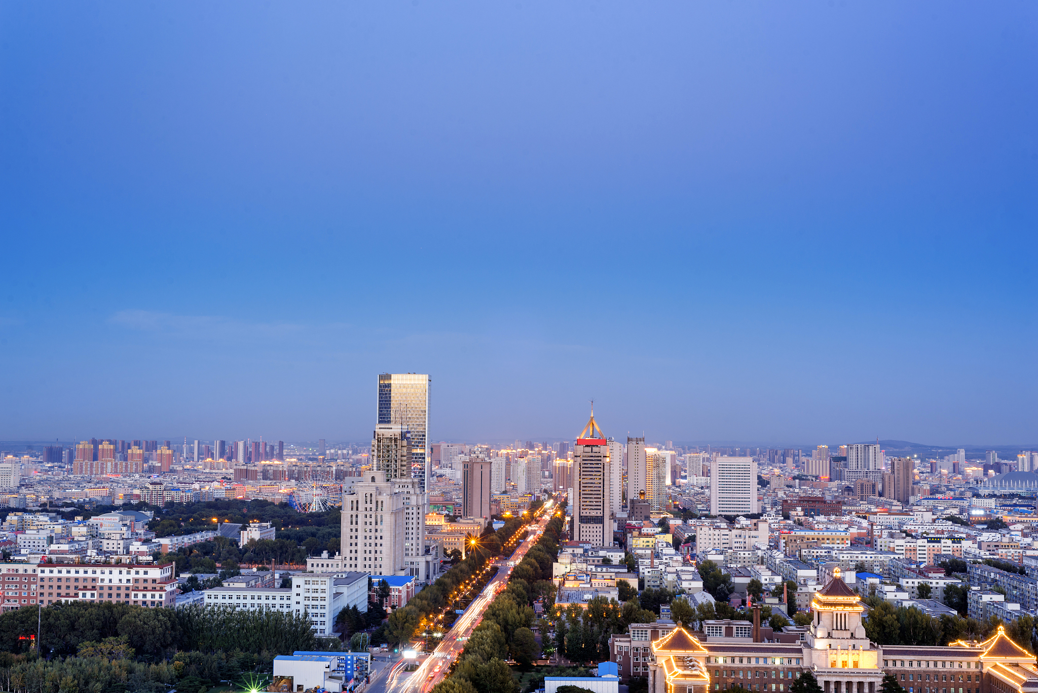 长春城市夜景风光