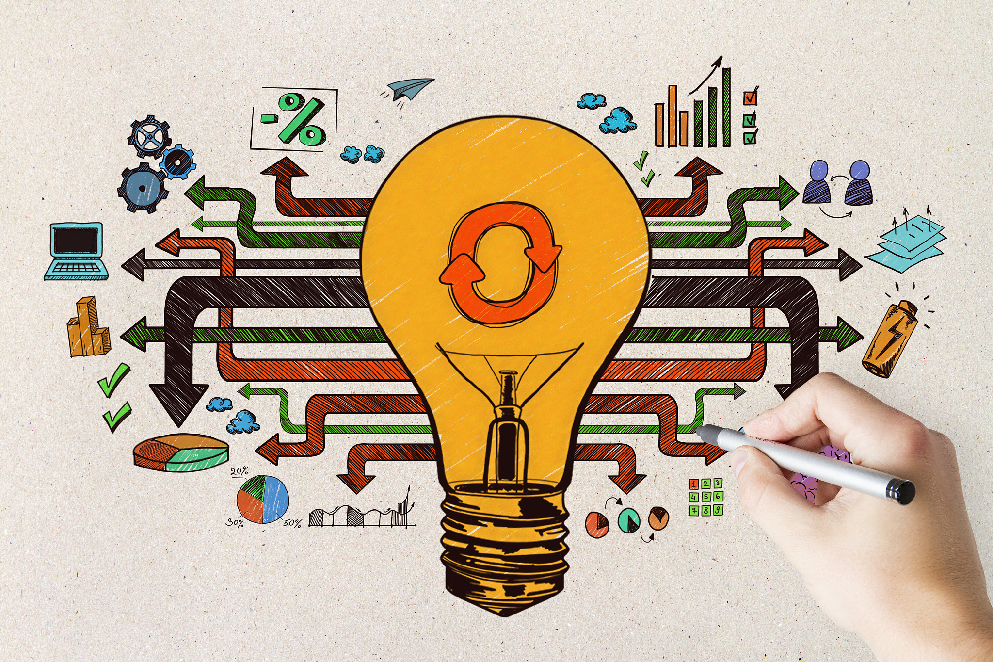 success and innovation concept