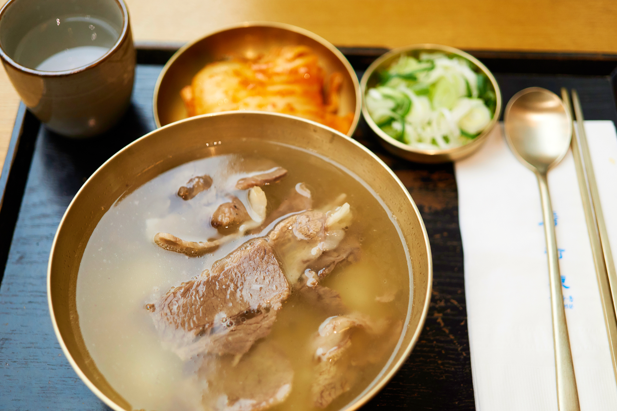 high angle view of food on table