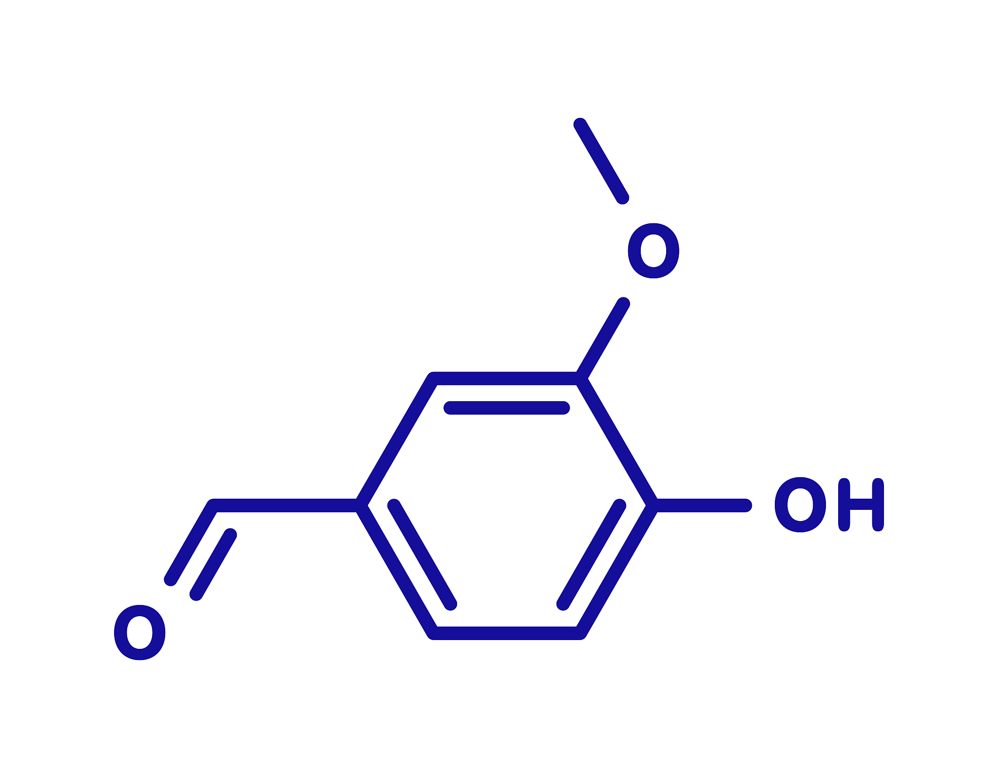 vanillin vanilla extract molecule, illustration